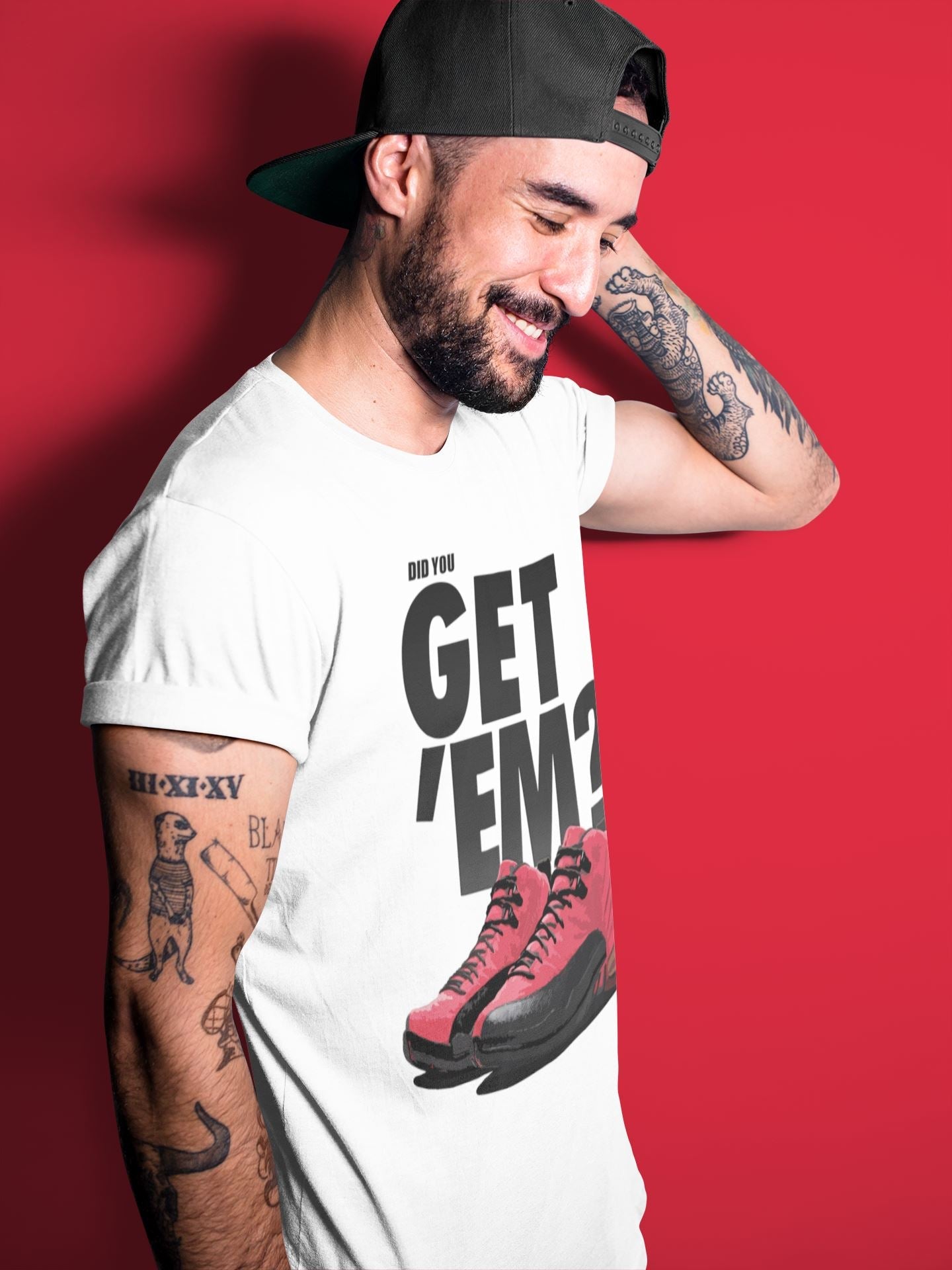 Did You Get 'Em Unisex Tops - Air Jordan 12 Reverse Flu Game