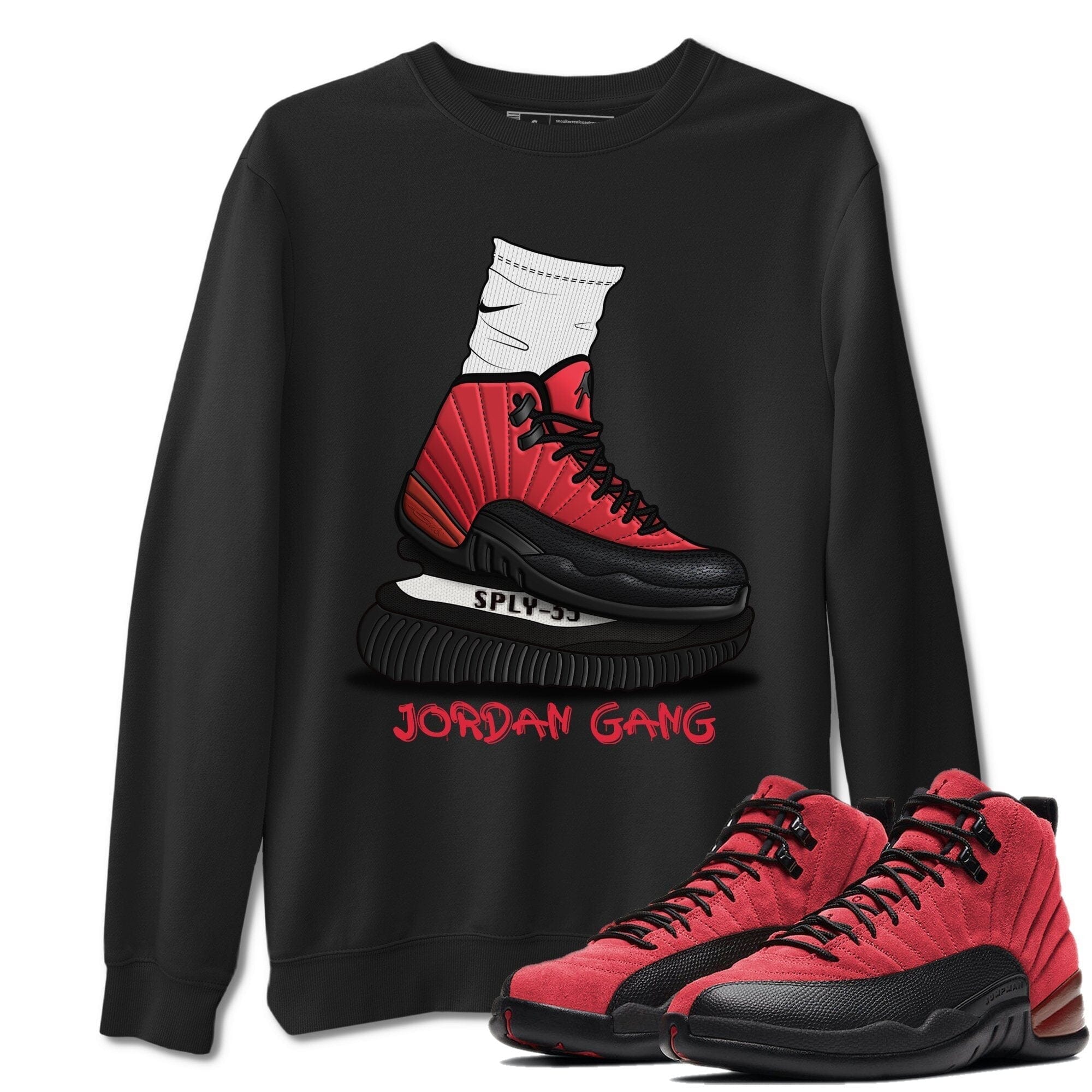 Air Jordan Gang Unisex Tops - Air Jordan 12 Reverse Flu Game