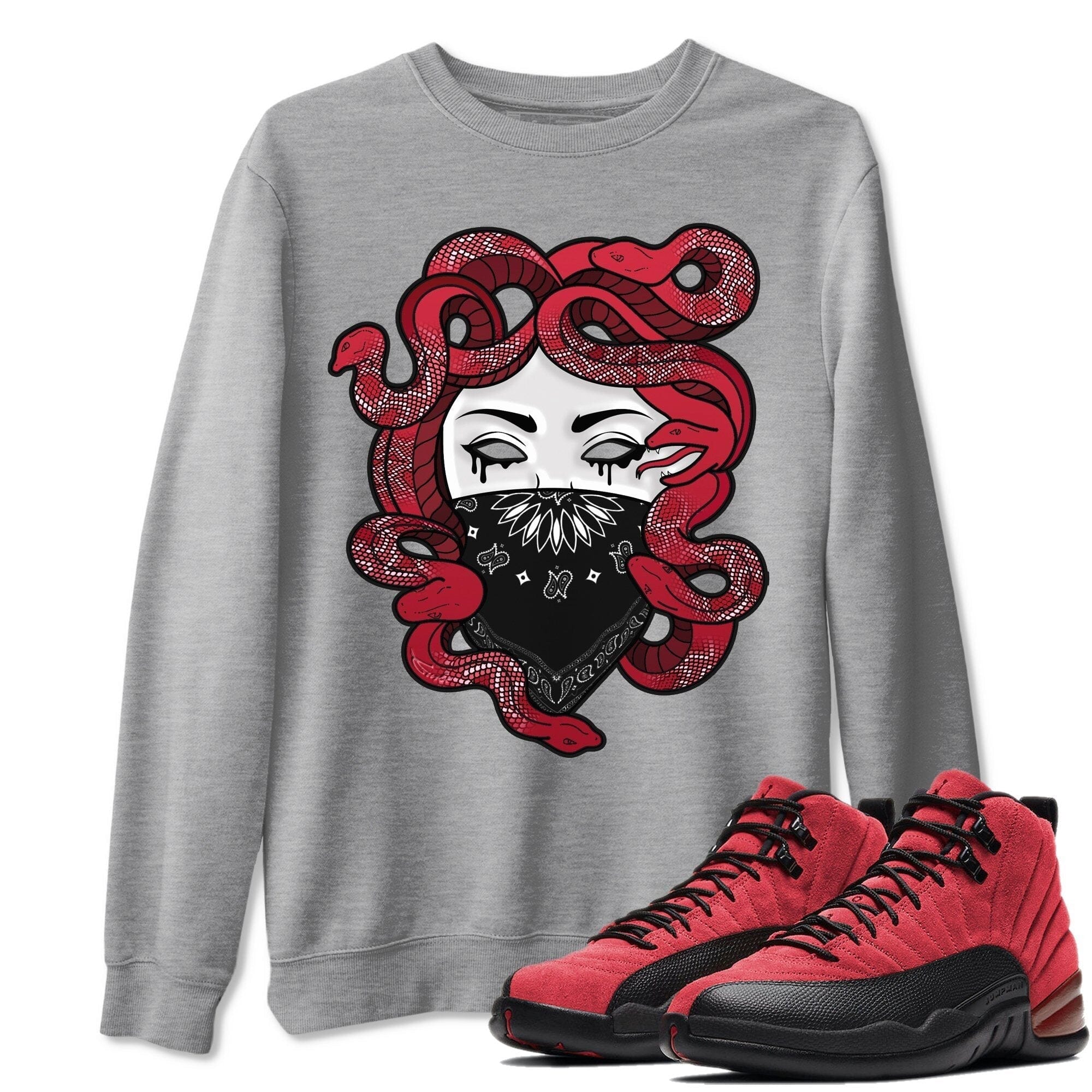 Medusa Unisex Tops - Air Jordan 12 Reverse Flu Game