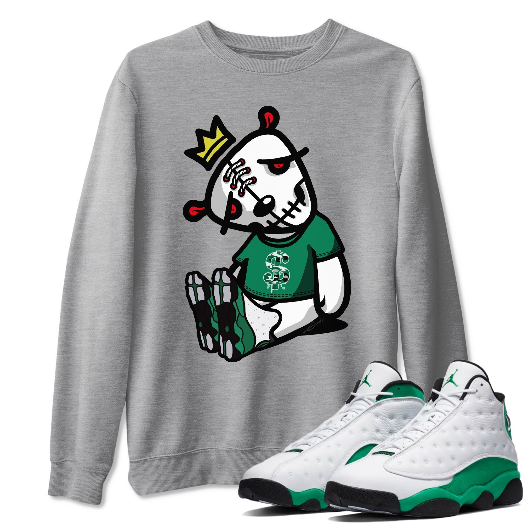 Dead Dolls Unisex Tops - Air Jordan 13 Lucky Green