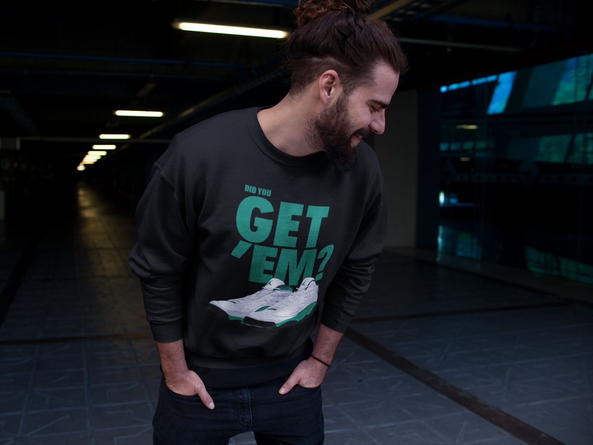 Did You Get 'Em Unisex Tops - Air Jordan 13 Lucky Green