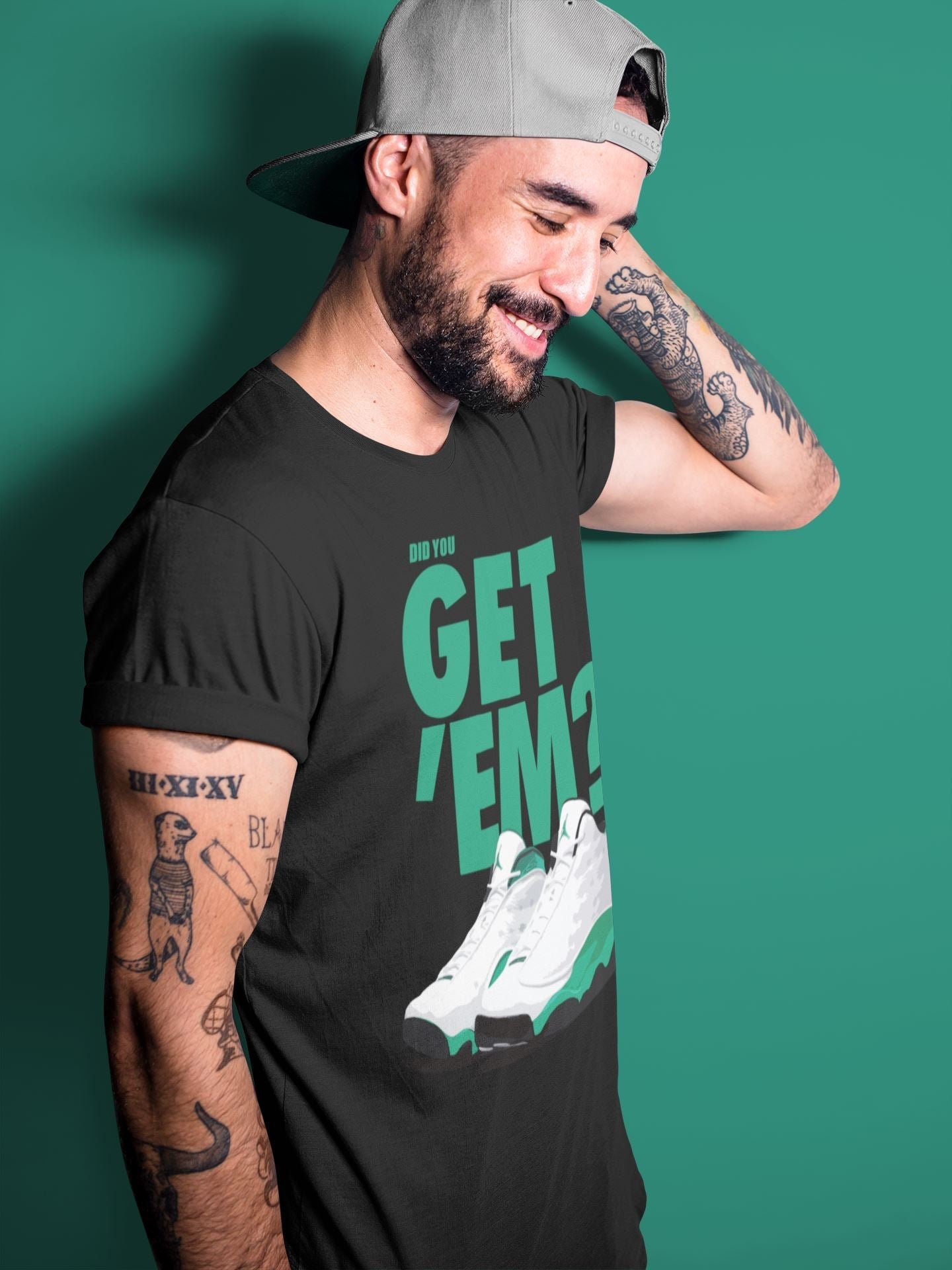 Did You Get 'Em Unisex Tops - Air Jordan 13 Lucky Green