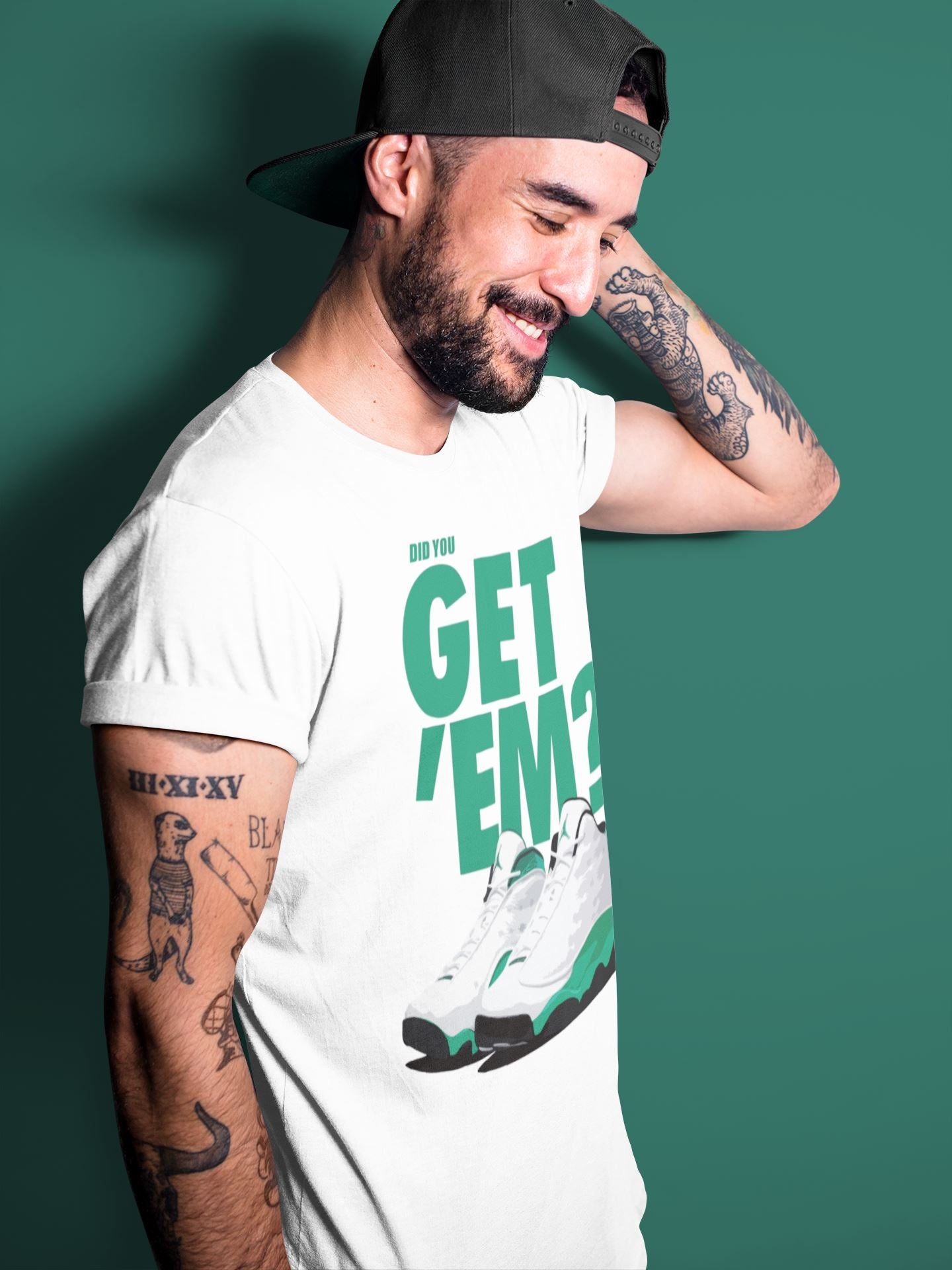 Did You Get 'Em Unisex Tops - Air Jordan 13 Lucky Green