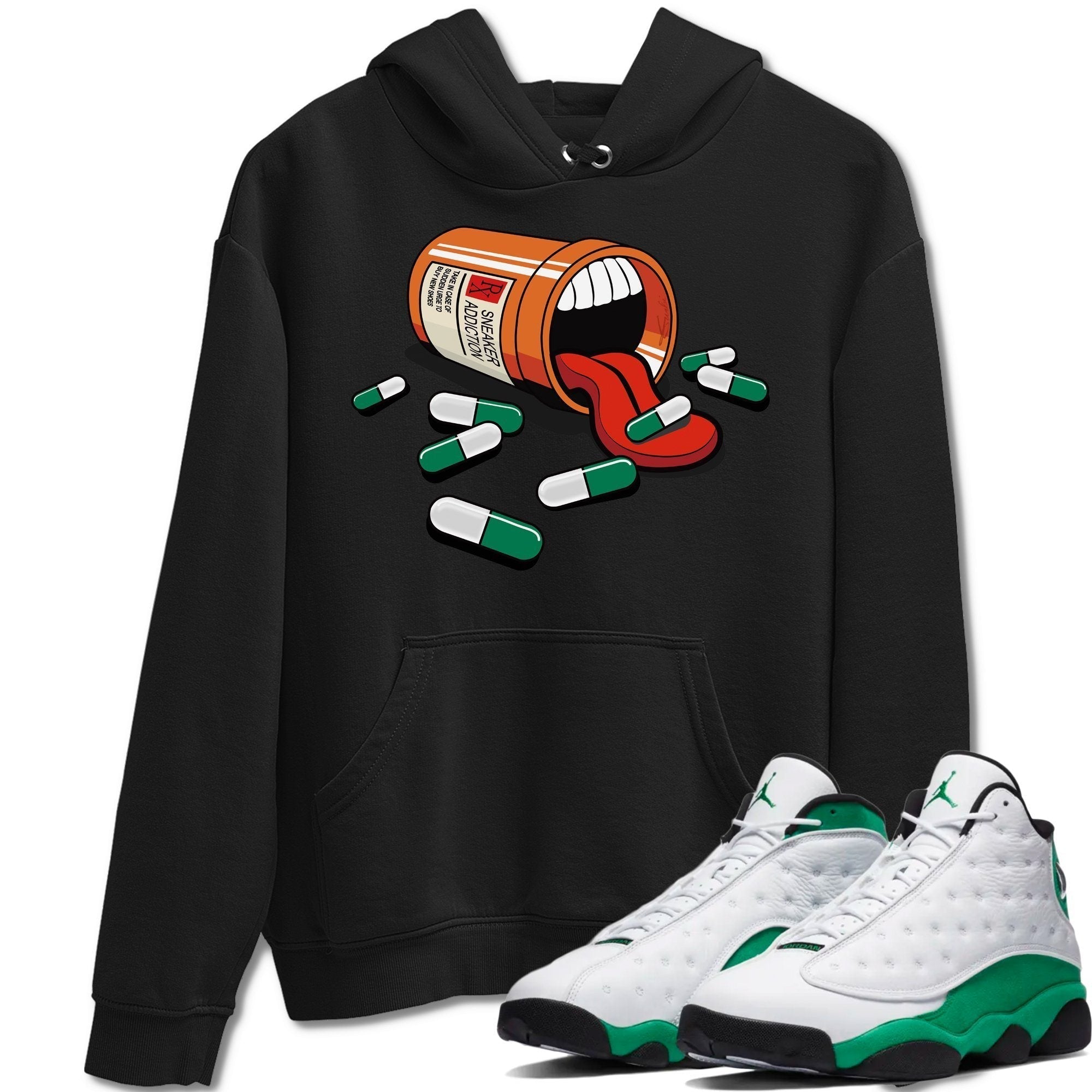 snkmatch Addiction Unisex Tops - Air Jordan 13 Lucky Green