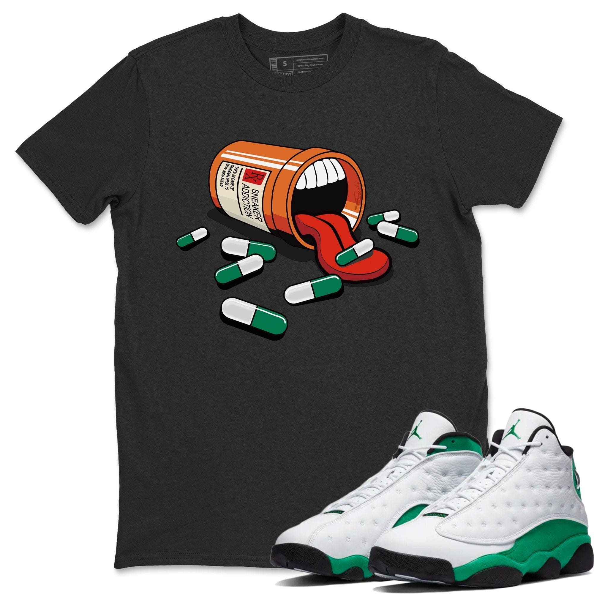 snkmatch Addiction Unisex Tops - Air Jordan 13 Lucky Green