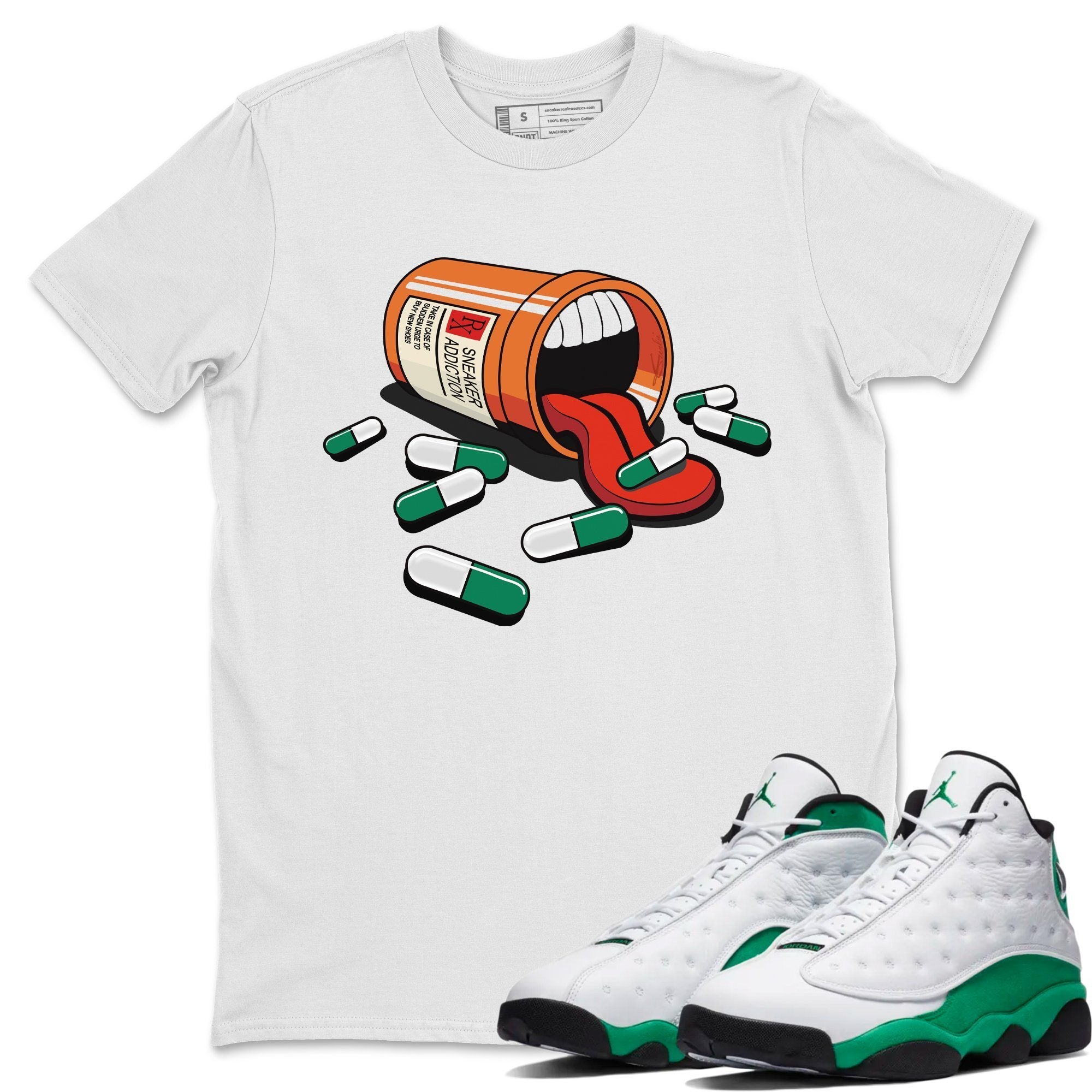 snkmatch Addiction Unisex Tops - Air Jordan 13 Lucky Green