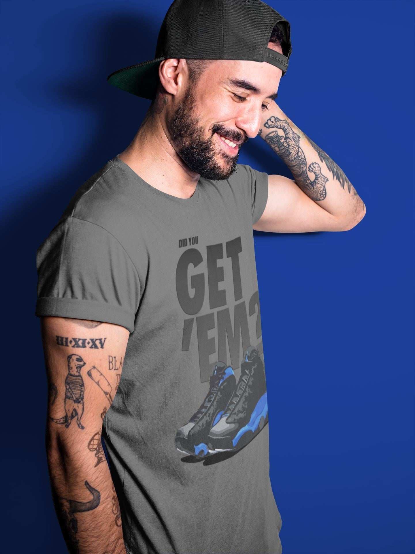 Did You Get 'Em Unisex Tops - Air Jordan 13 Hyper Royal