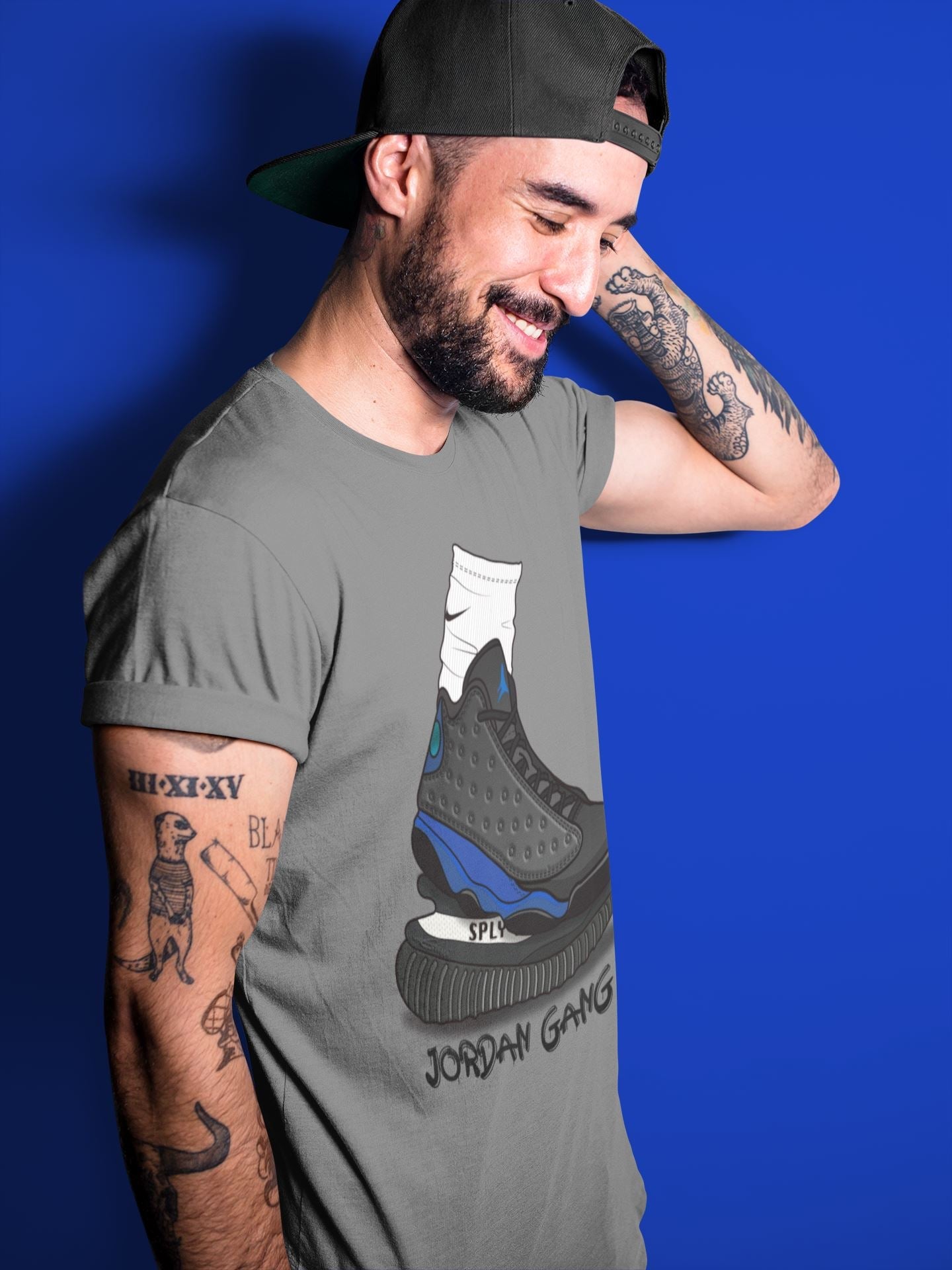Air Jordan Gang Unisex Tops - Air Jordan 13 Hyper Royal