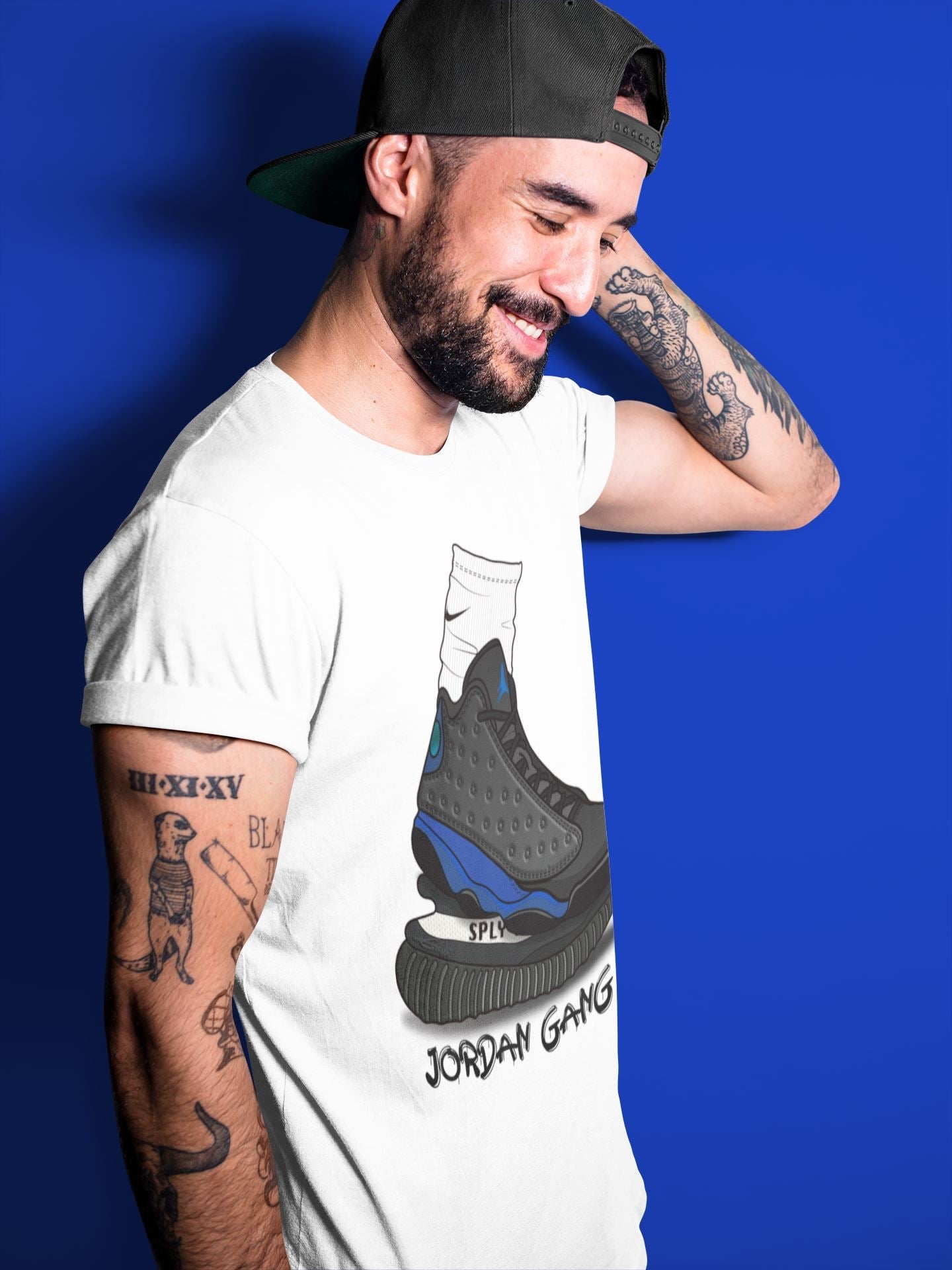 Air Jordan Gang Unisex Tops - Air Jordan 13 Hyper Royal