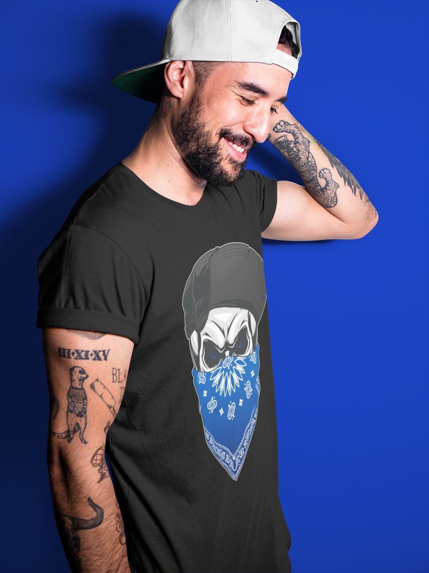 Skull Hat Unisex Tops - Air Jordan 13 Hyper Royal