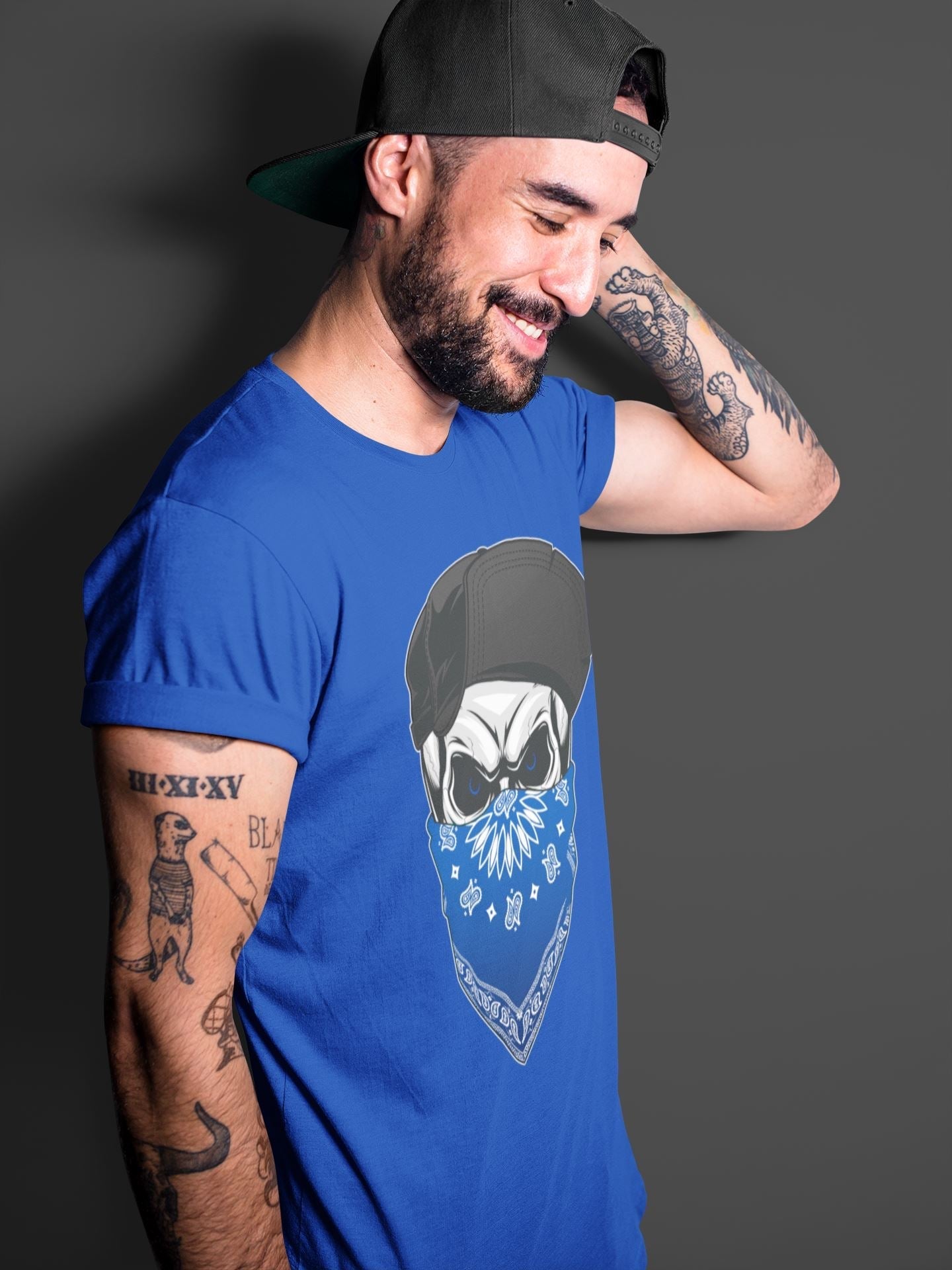 Skull Hat Unisex Tops - Air Jordan 13 Hyper Royal