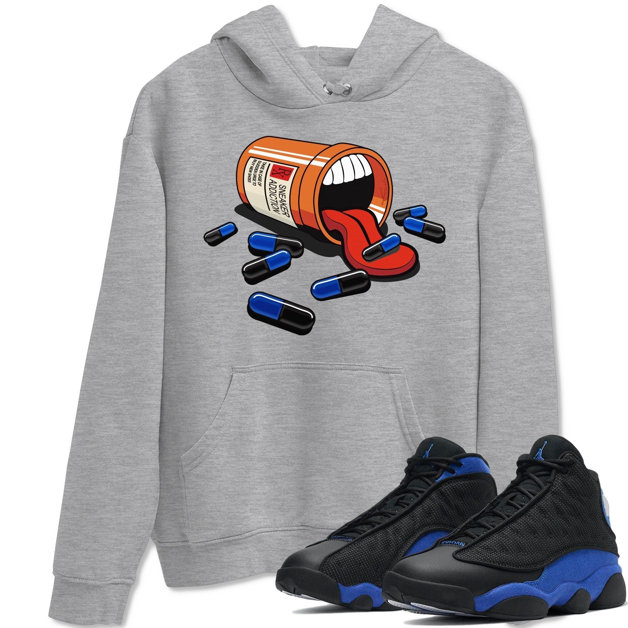 snkmatch Addiction Unisex Tops - Air Jordan 13 Hyper Royal