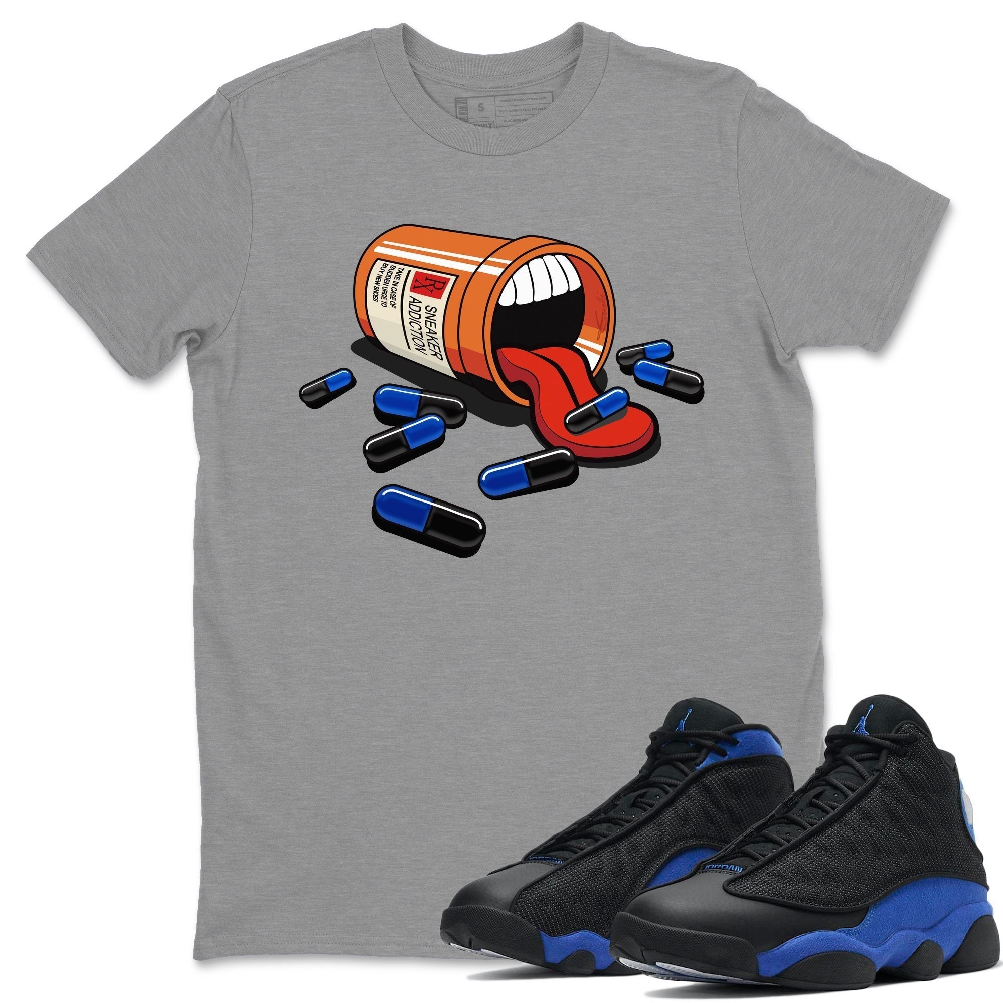 snkmatch Addiction Unisex Tops - Air Jordan 13 Hyper Royal
