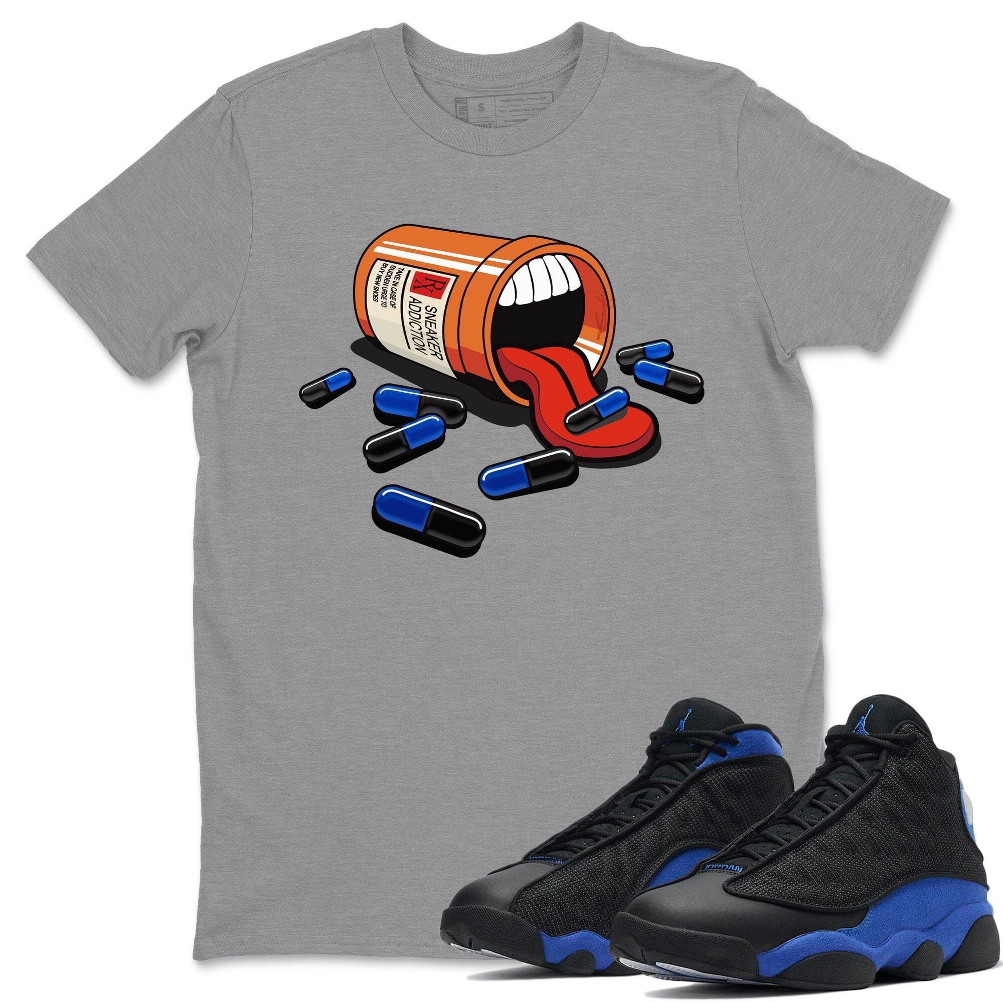 snkmatch Addiction Unisex Tops - Air Jordan 13 Hyper Royal