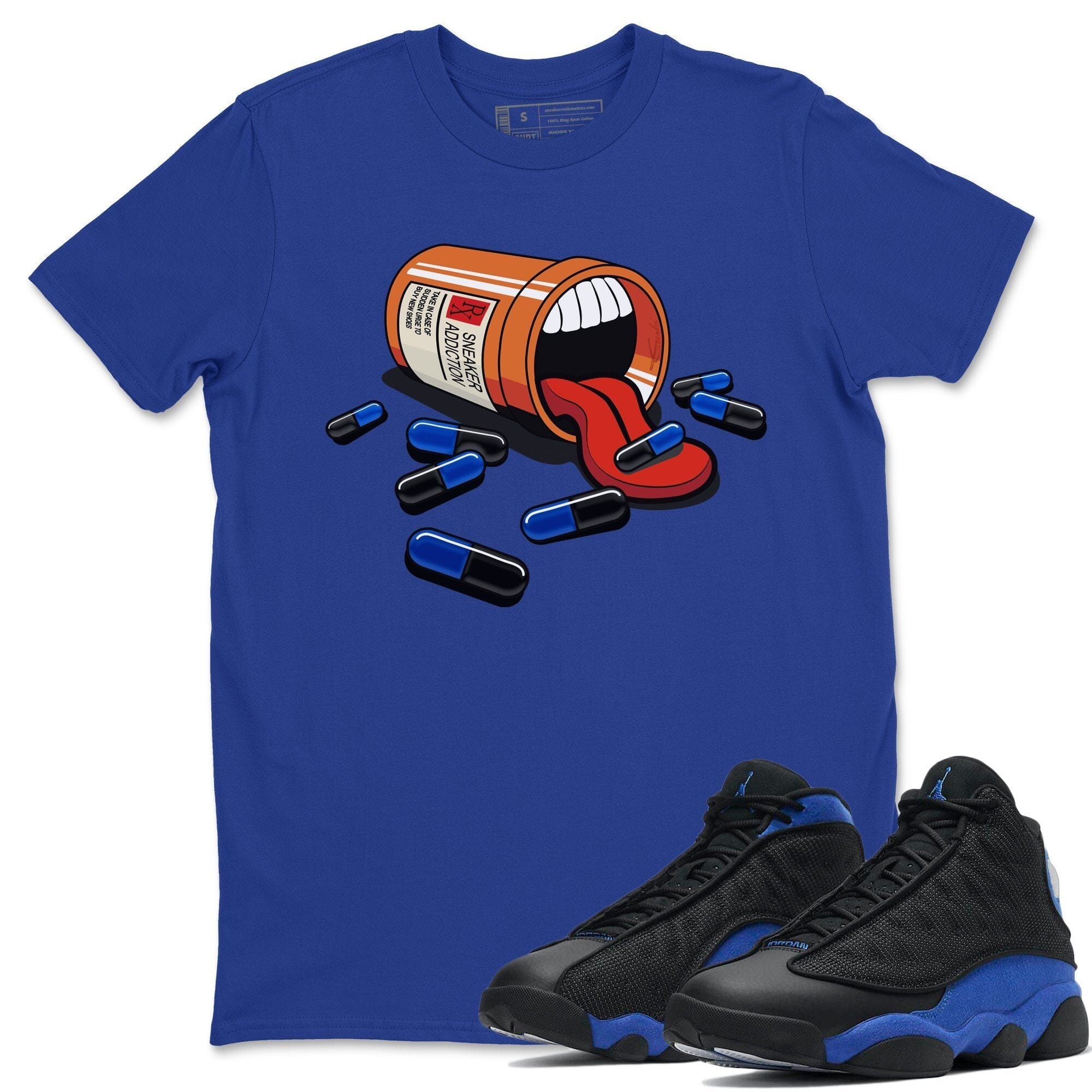 snkmatch Addiction Unisex Tops - Air Jordan 13 Hyper Royal