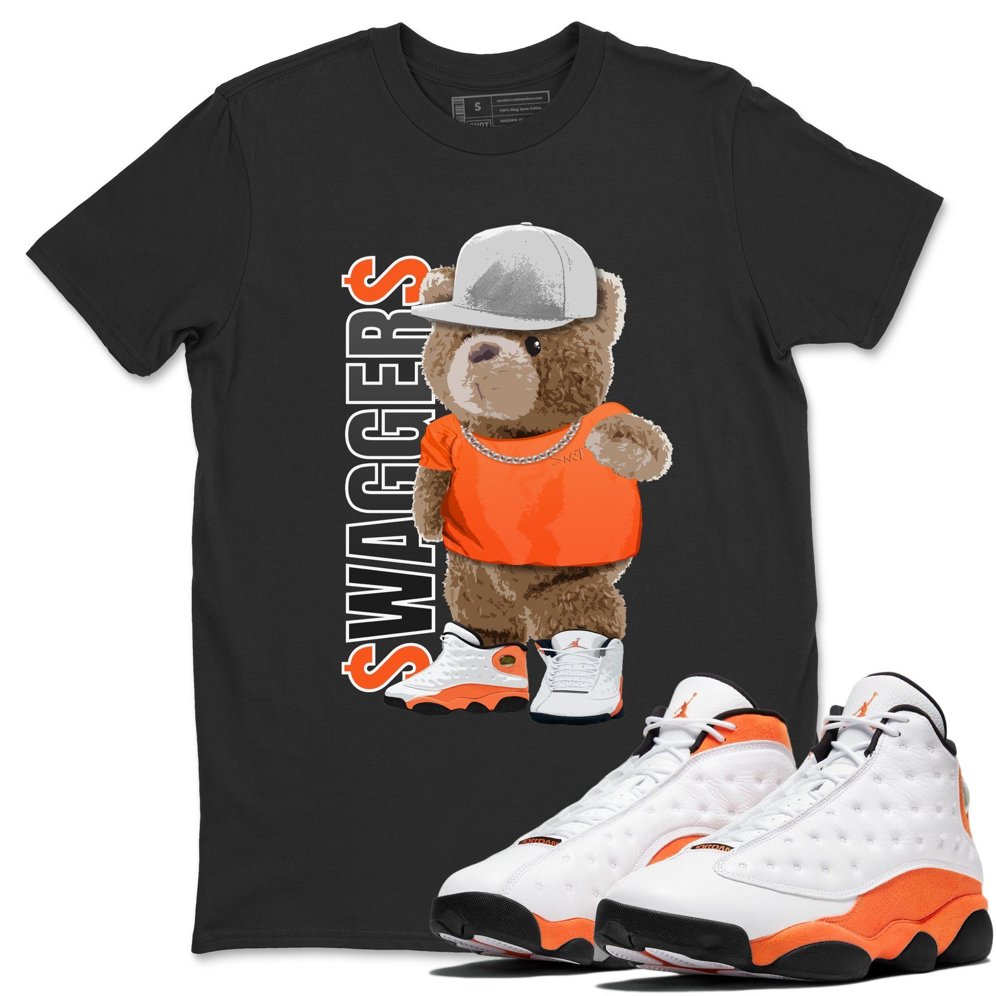 Bear Swaggers Unisex Tops - Air Jordan 13 Starfish