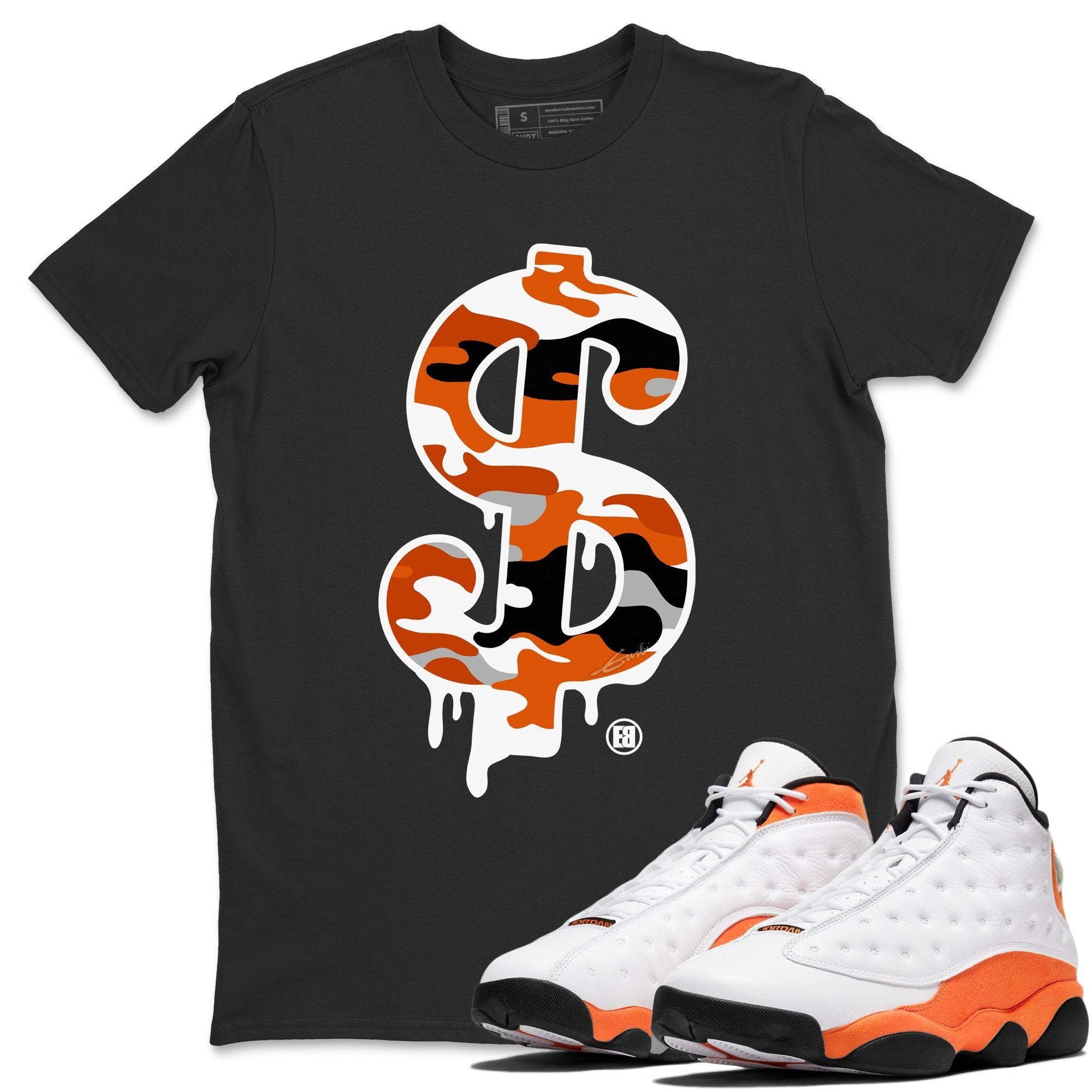 Dollar Camo Unisex Tops - Air Jordan 13 Starfish