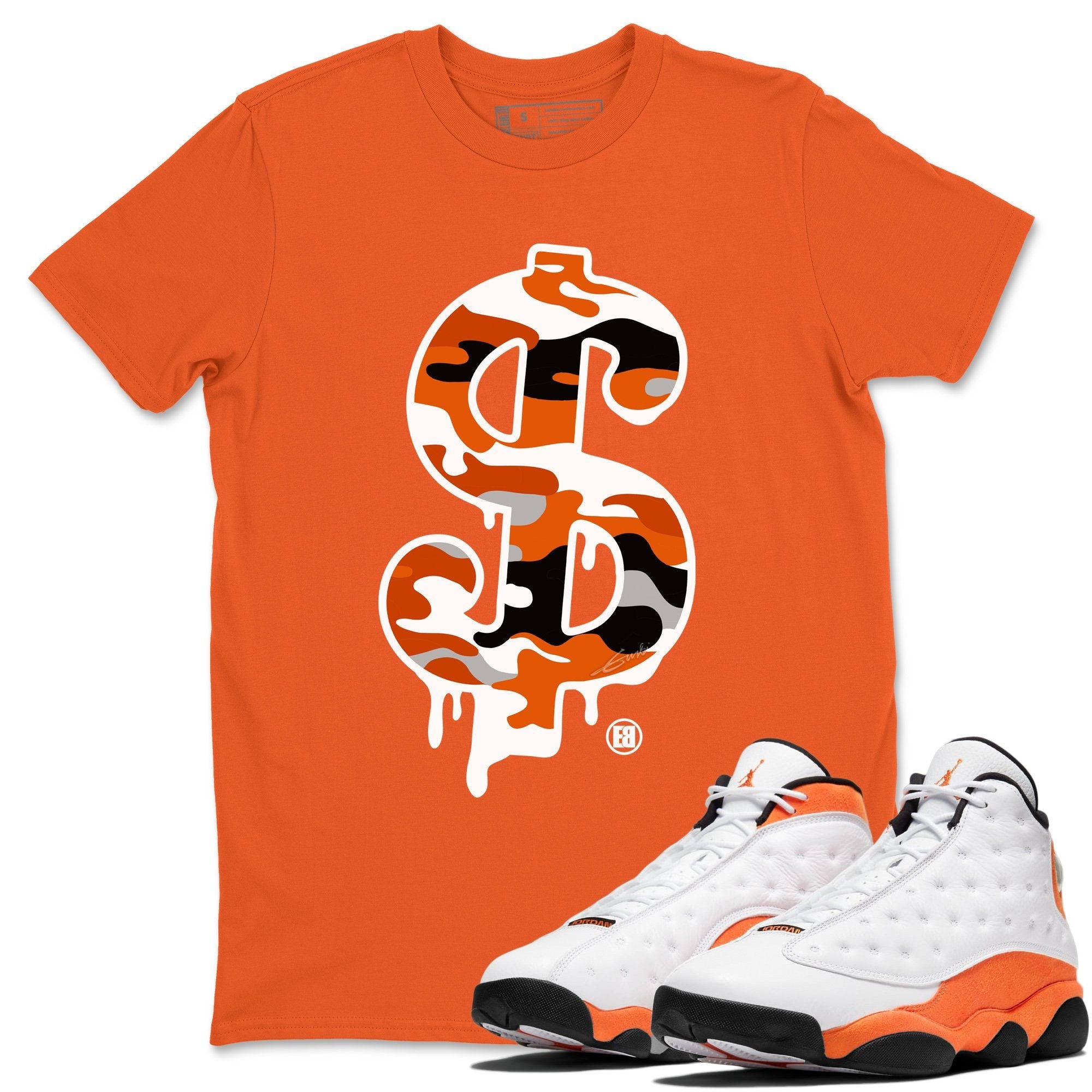 Dollar Camo Unisex Tops - Air Jordan 13 Starfish