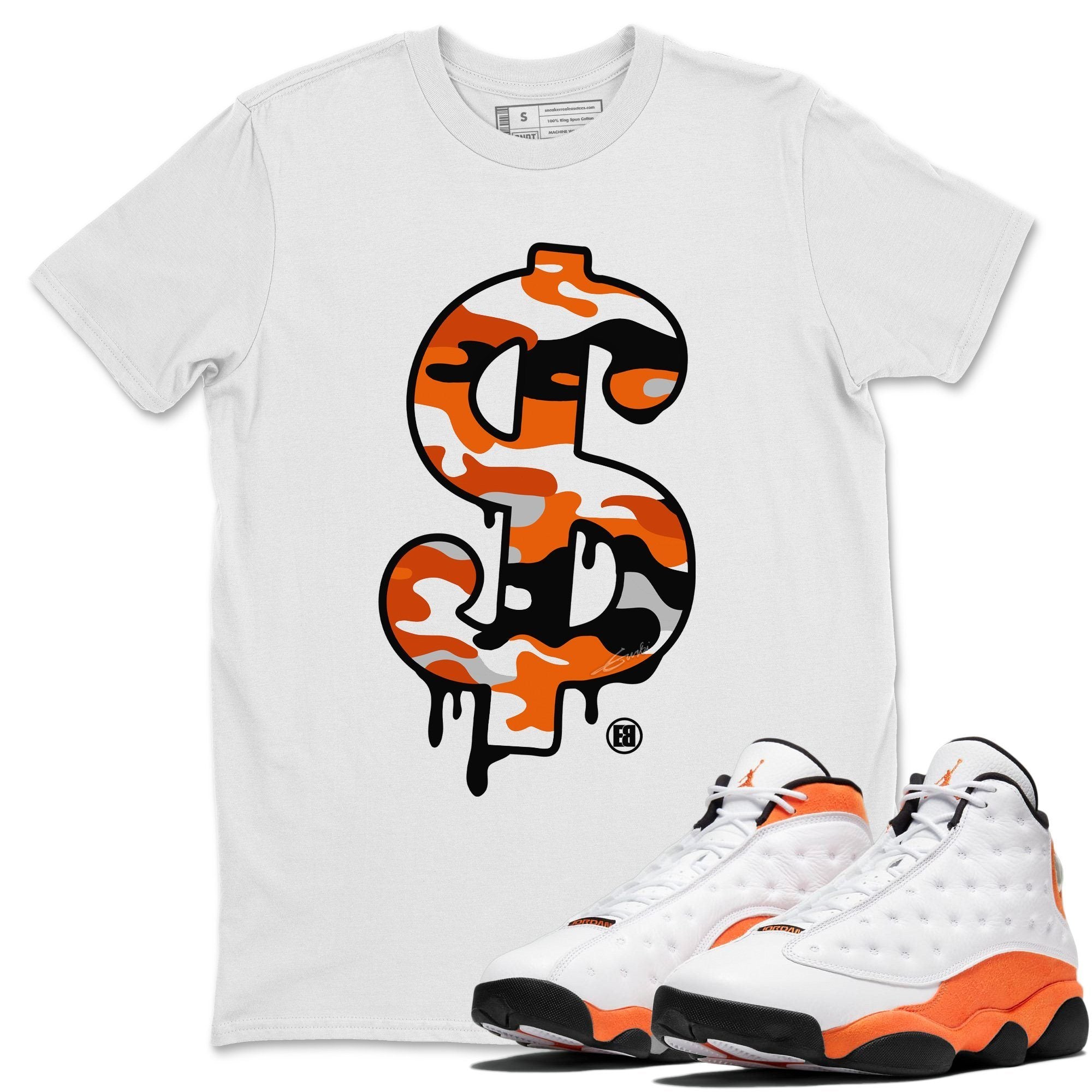 Dollar Camo Unisex Tops - Air Jordan 13 Starfish