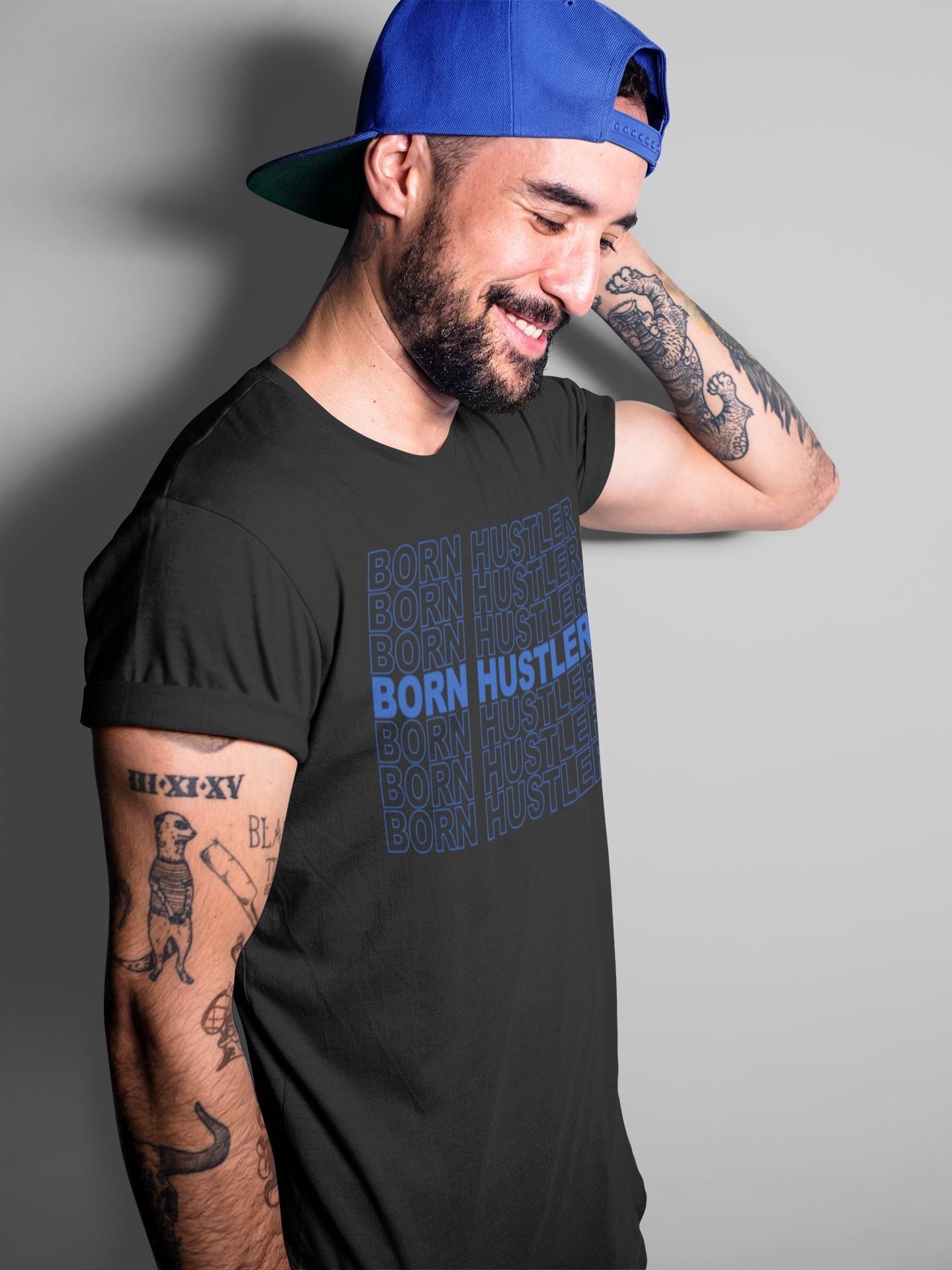 Born Hustler Unisex Tops - Air Jordan 14 Hyper Royal