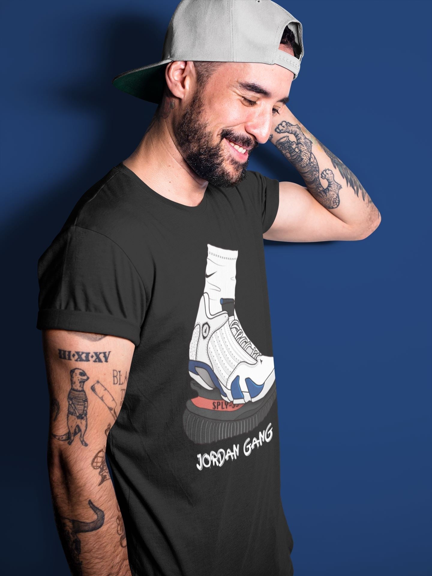 Air Jordan Gang Unisex Tops - Air Jordan 14 Hyper Royal
