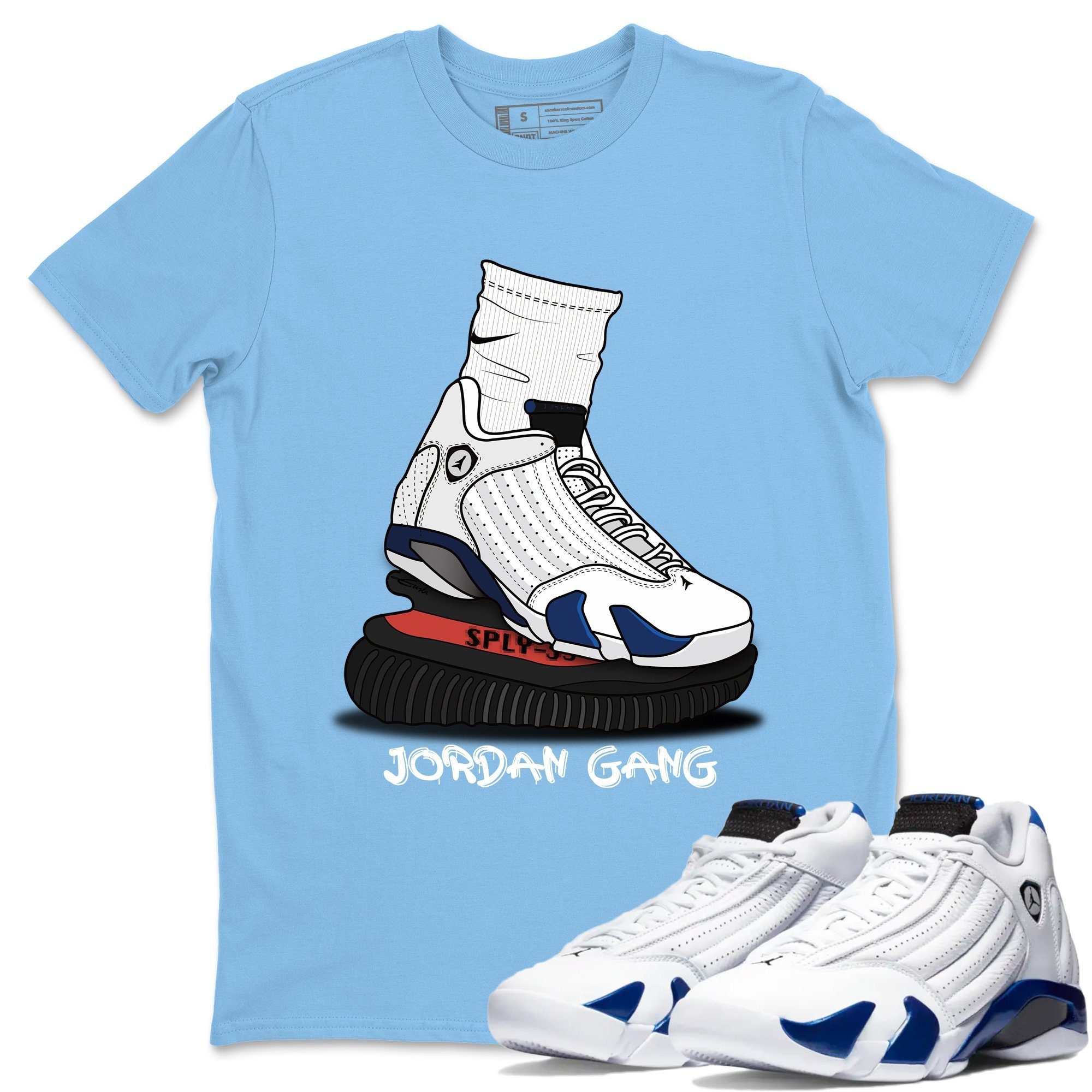 Air Jordan Gang Unisex Tops - Air Jordan 14 Hyper Royal