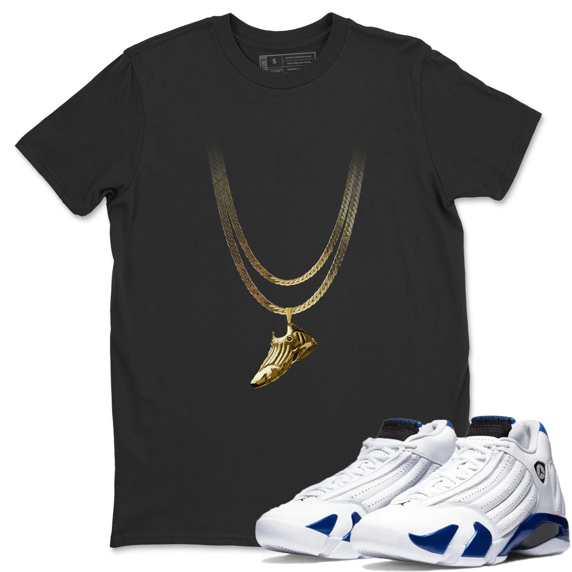 Shoe Pendant Unisex Tops - Air Jordan 14 Hyper Royal