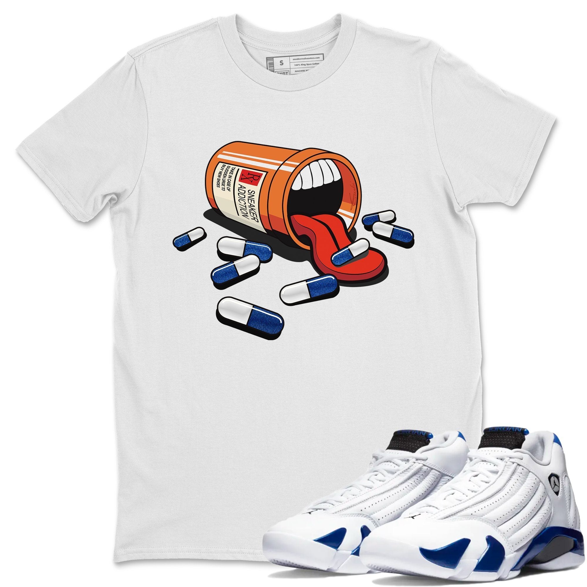 snkmatch Addiction Unisex Tops - Air Jordan 14 Hyper Royal