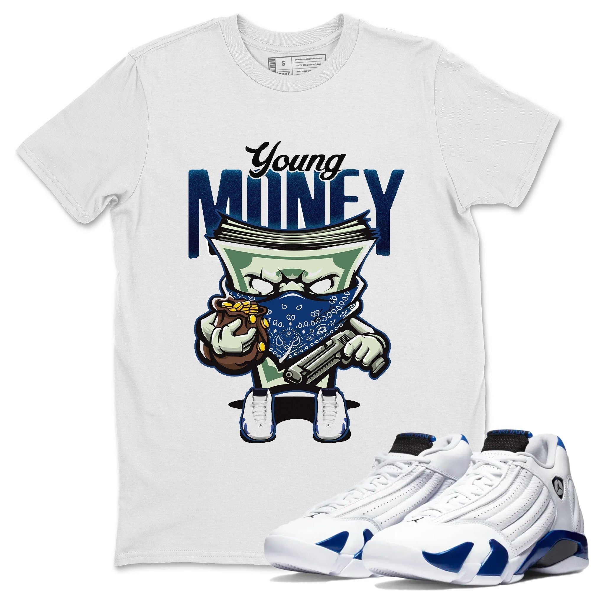 Young Money Unisex Tops - Air Jordan 14 Hyper Royal
