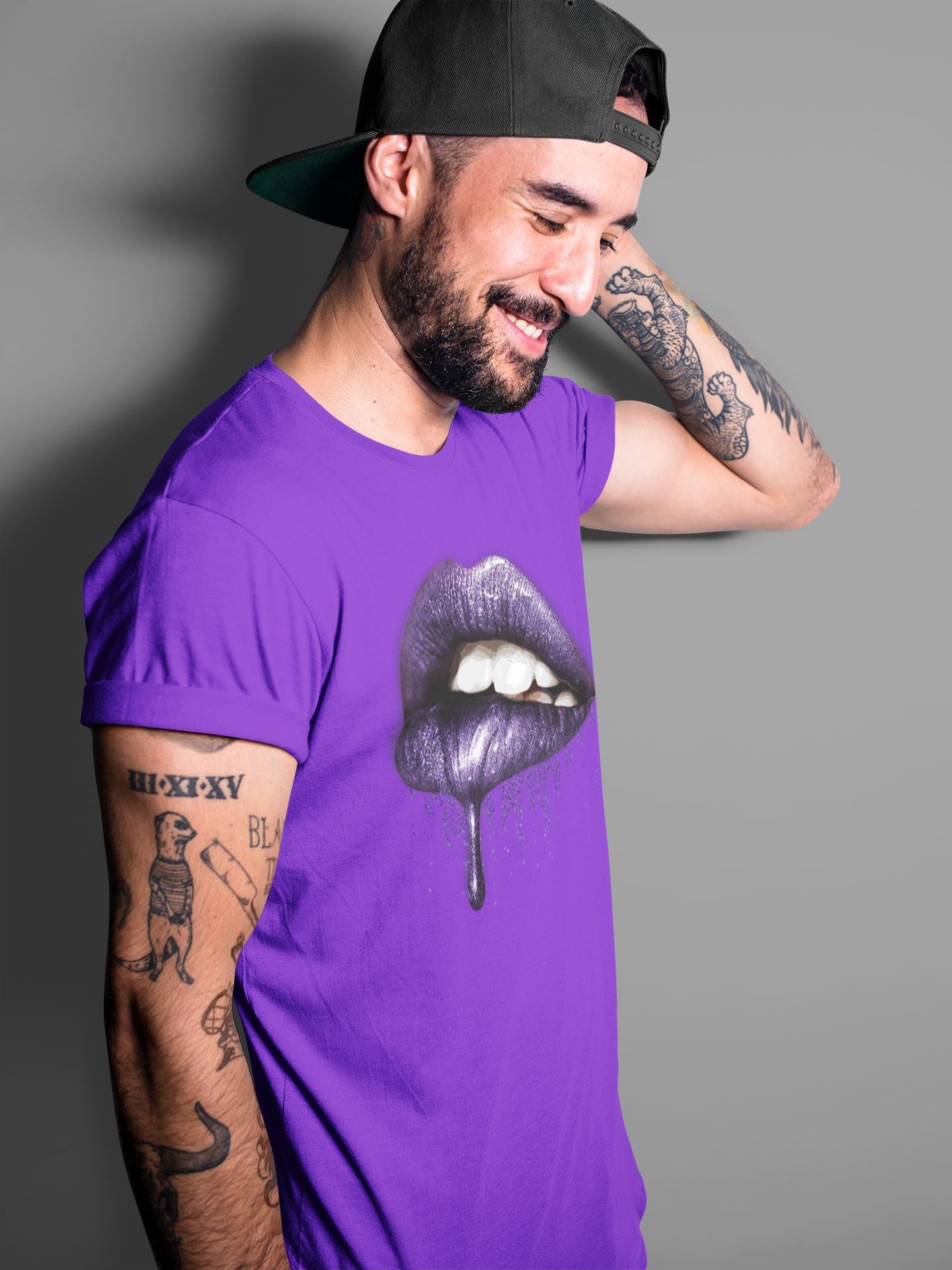 Dripping Lips Unisex Tops - Air Jordan 3 Court Purple
