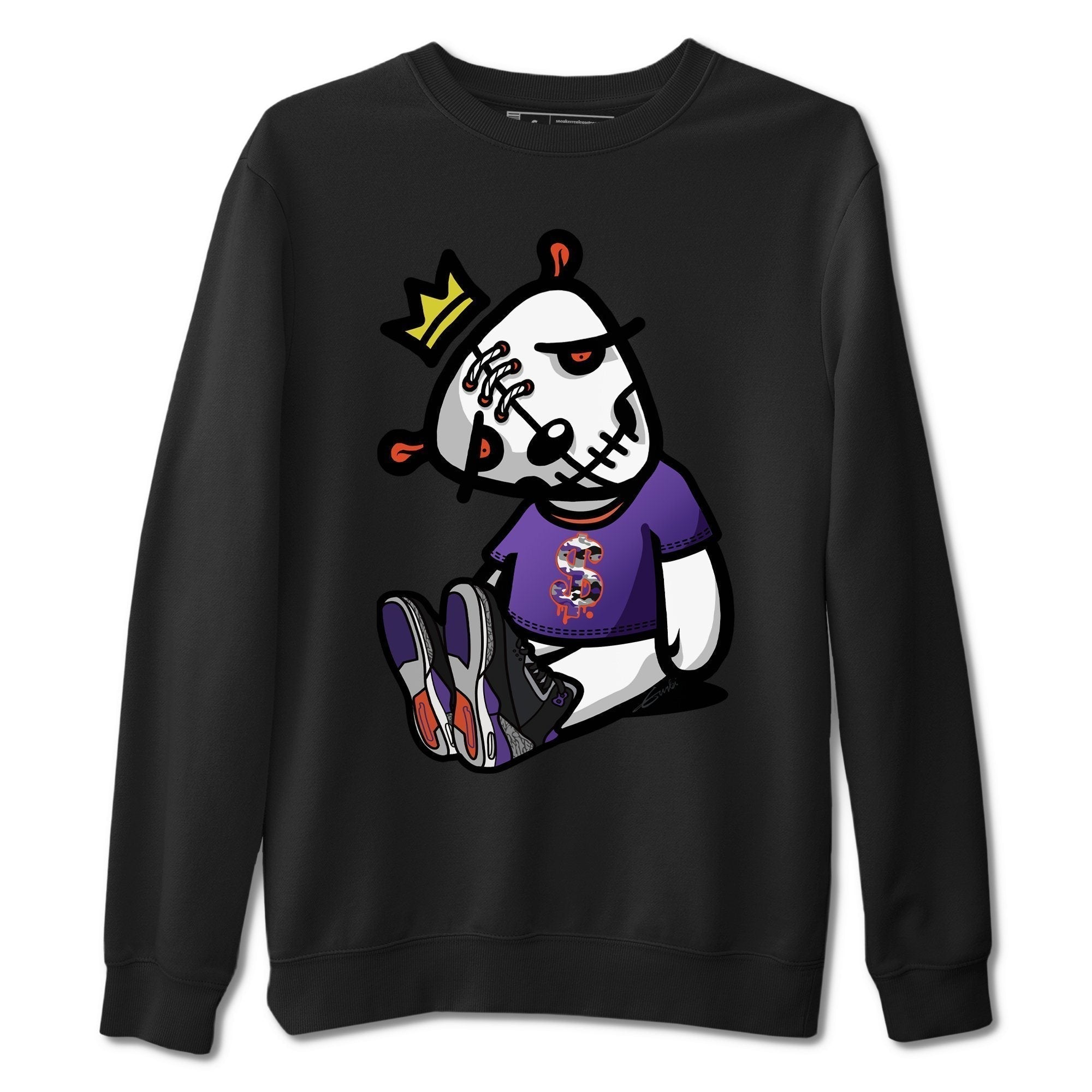 Dead Dolls Unisex Tops - Air Jordan 3 Court Purple