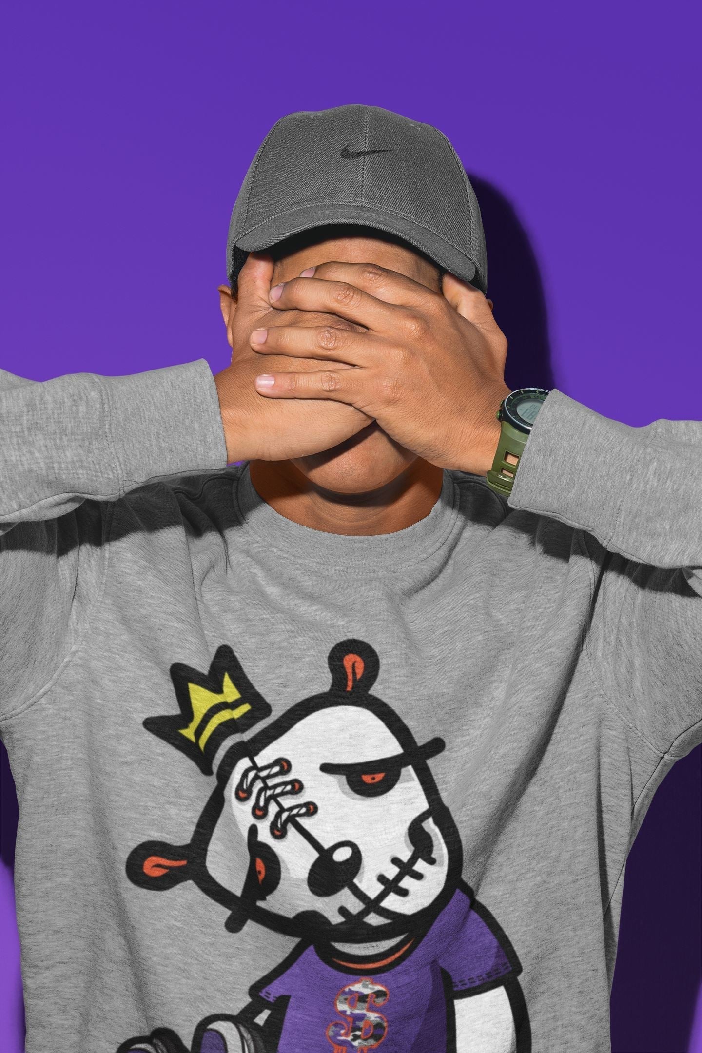 Dead Dolls Unisex Tops - Air Jordan 3 Court Purple