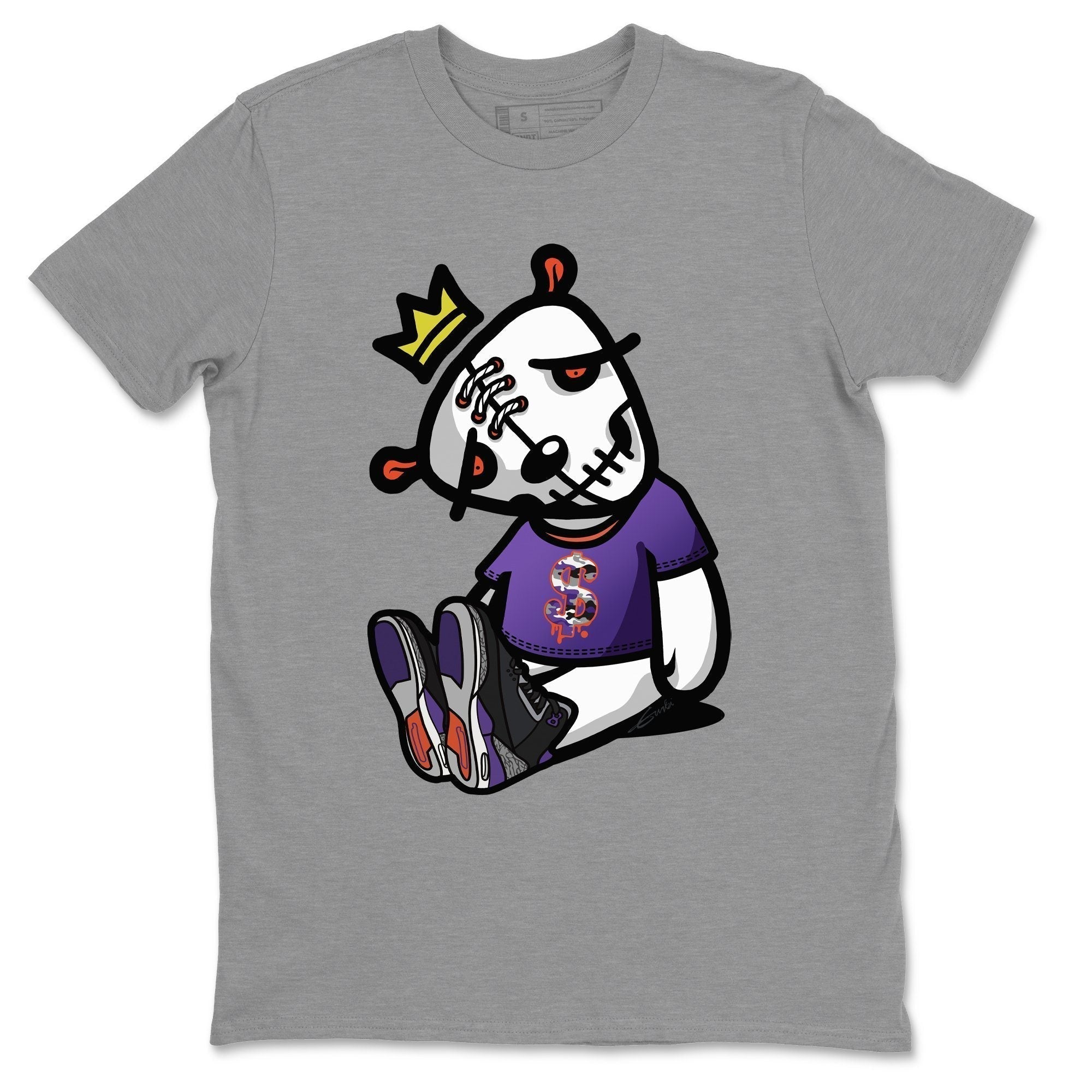 Dead Dolls Unisex Tops - Air Jordan 3 Court Purple