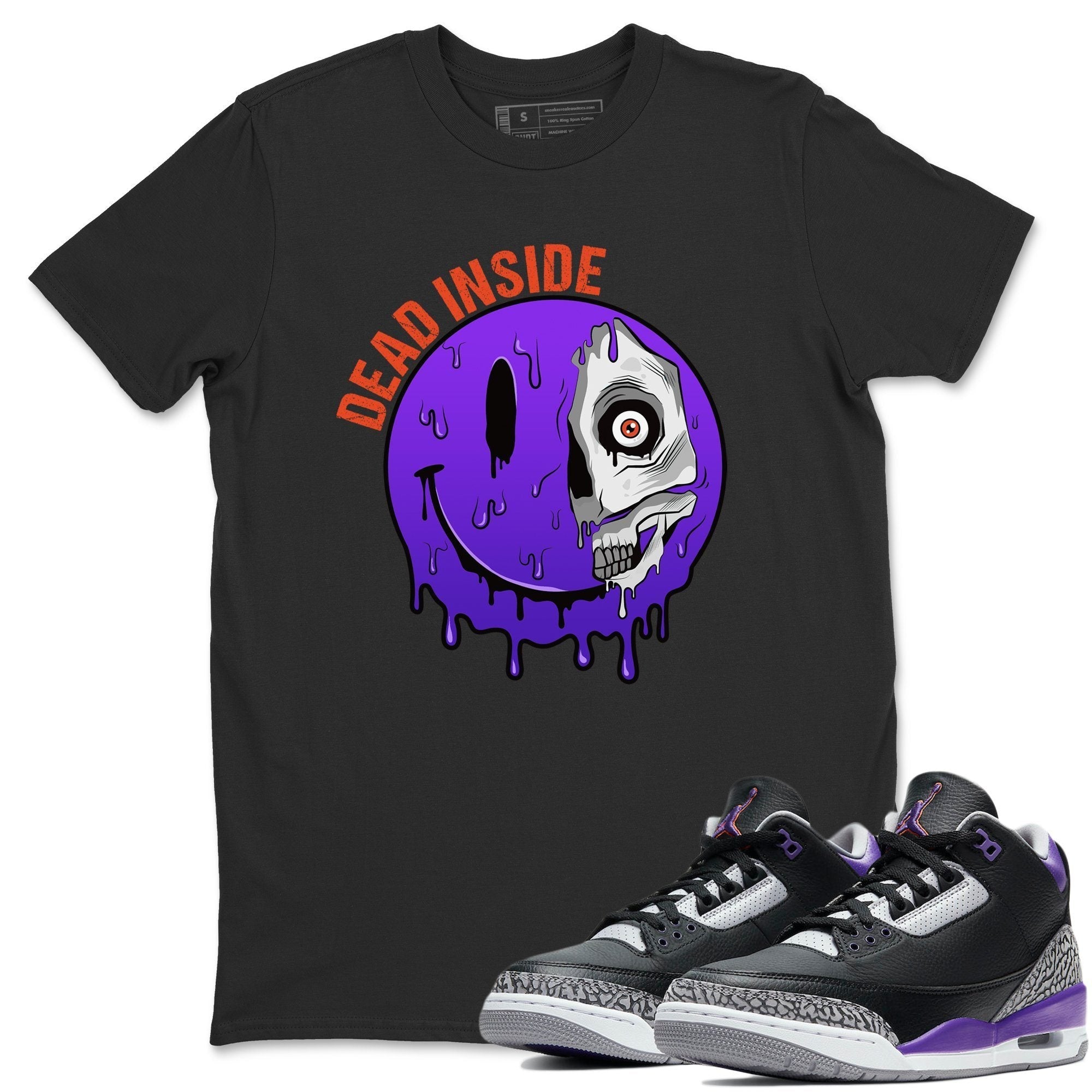 Dead Inside Unisex Tops - Air Jordan 3 Court Purple