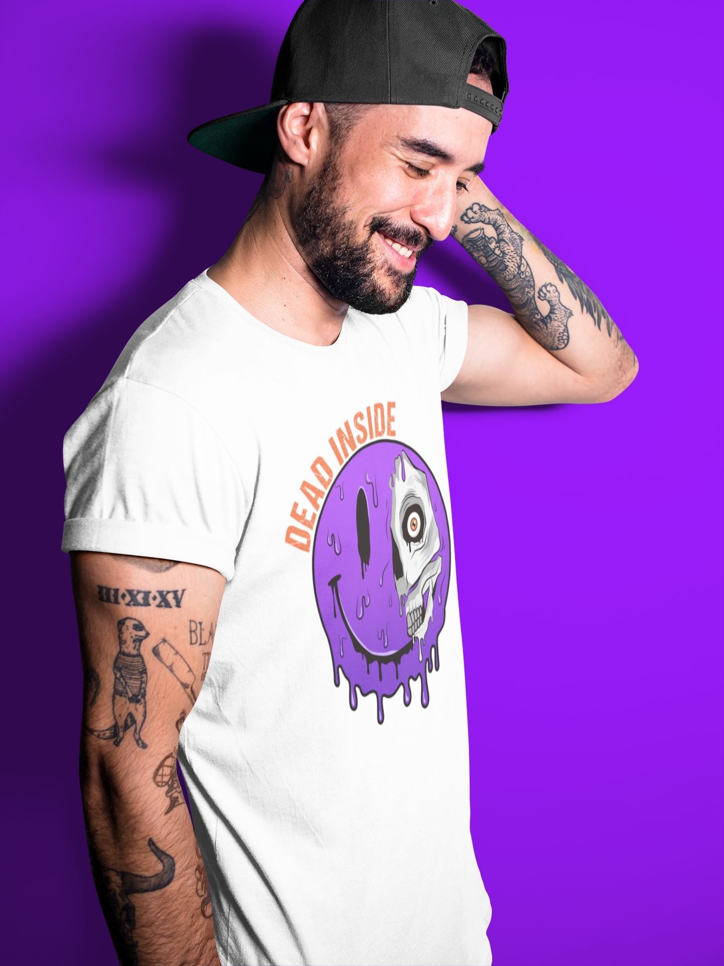 Dead Inside Unisex Tops - Air Jordan 3 Court Purple