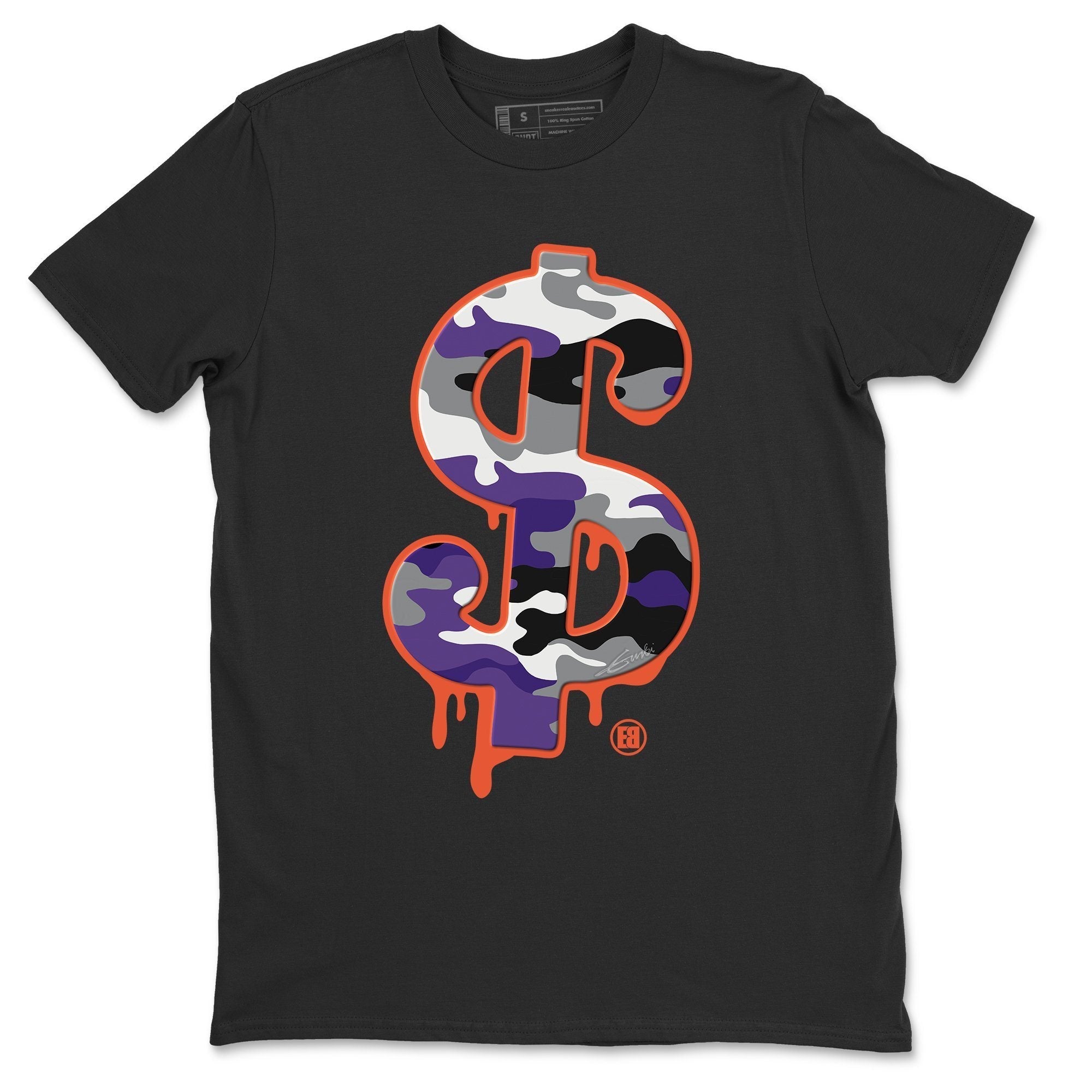 Dollar Camo Unisex Tops - Air Jordan 3 Court Purple