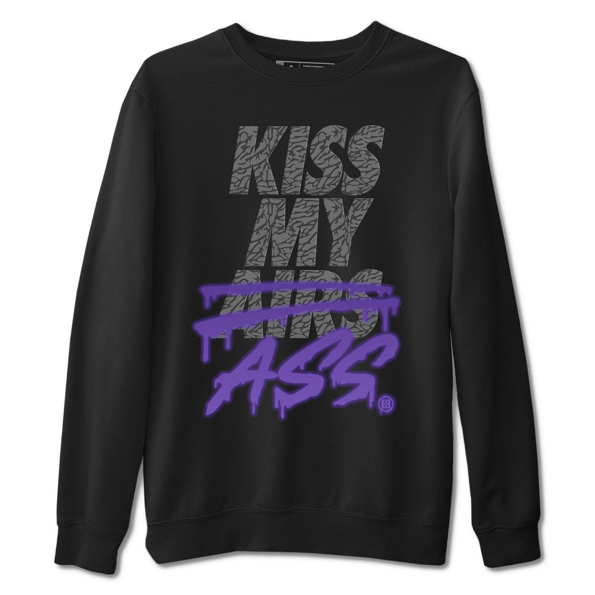 Kiss My Ass Unisex Tops - Air Jordan 3 Court Purple