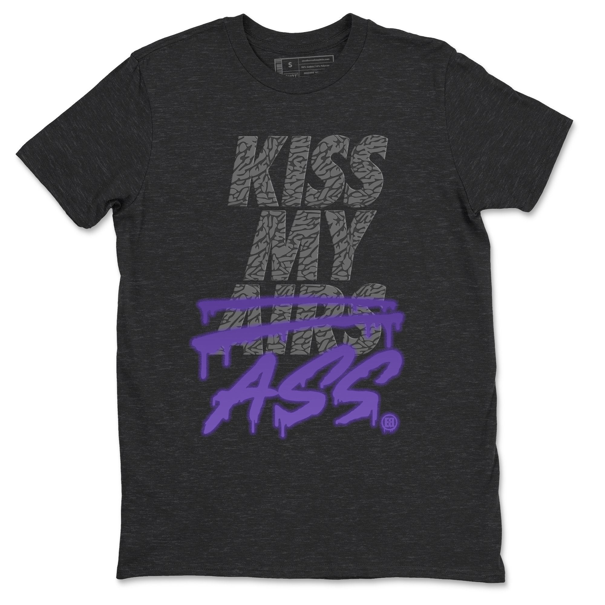 Kiss My Ass Unisex Tops - Air Jordan 3 Court Purple