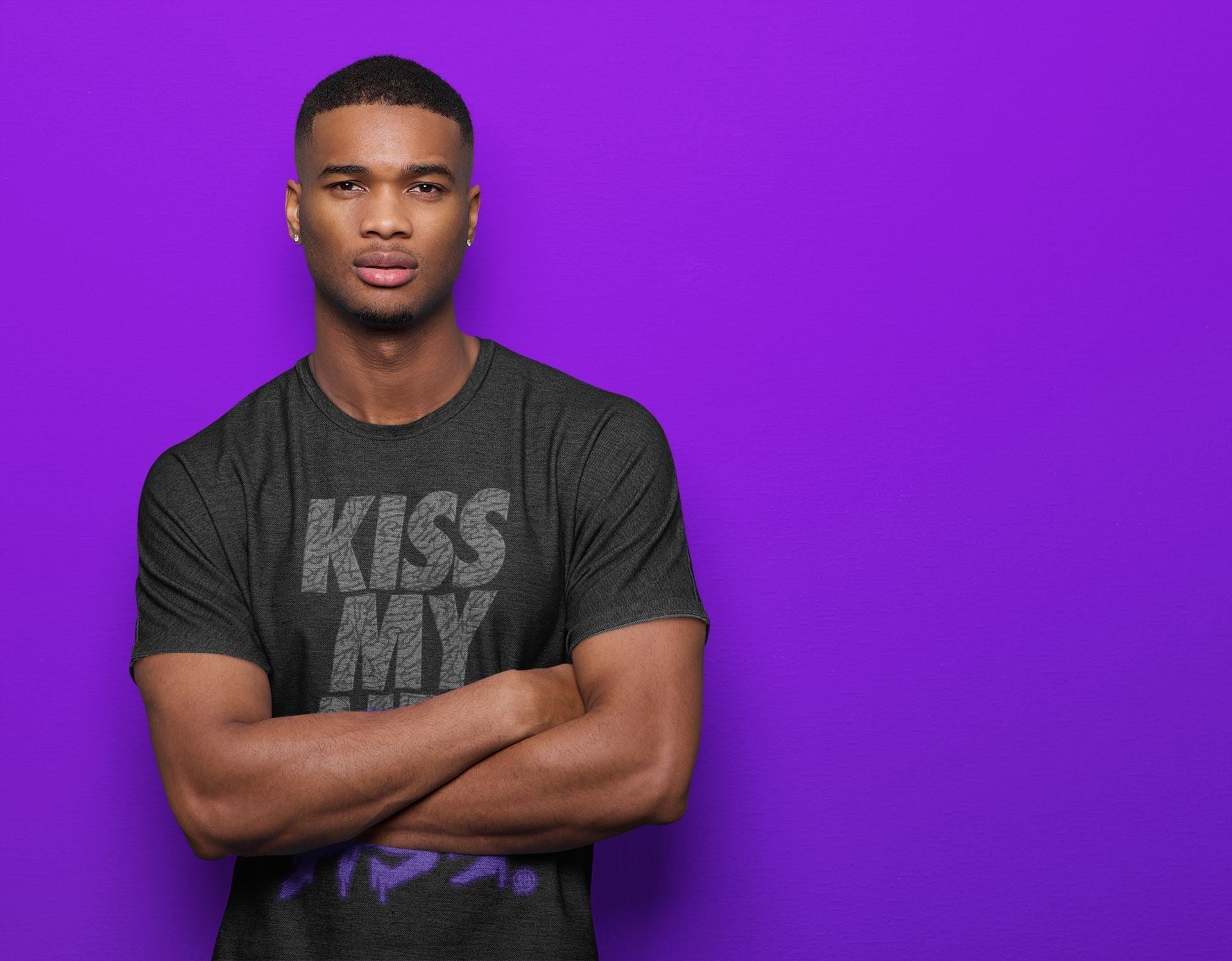 Kiss My Ass Unisex Tops - Air Jordan 3 Court Purple