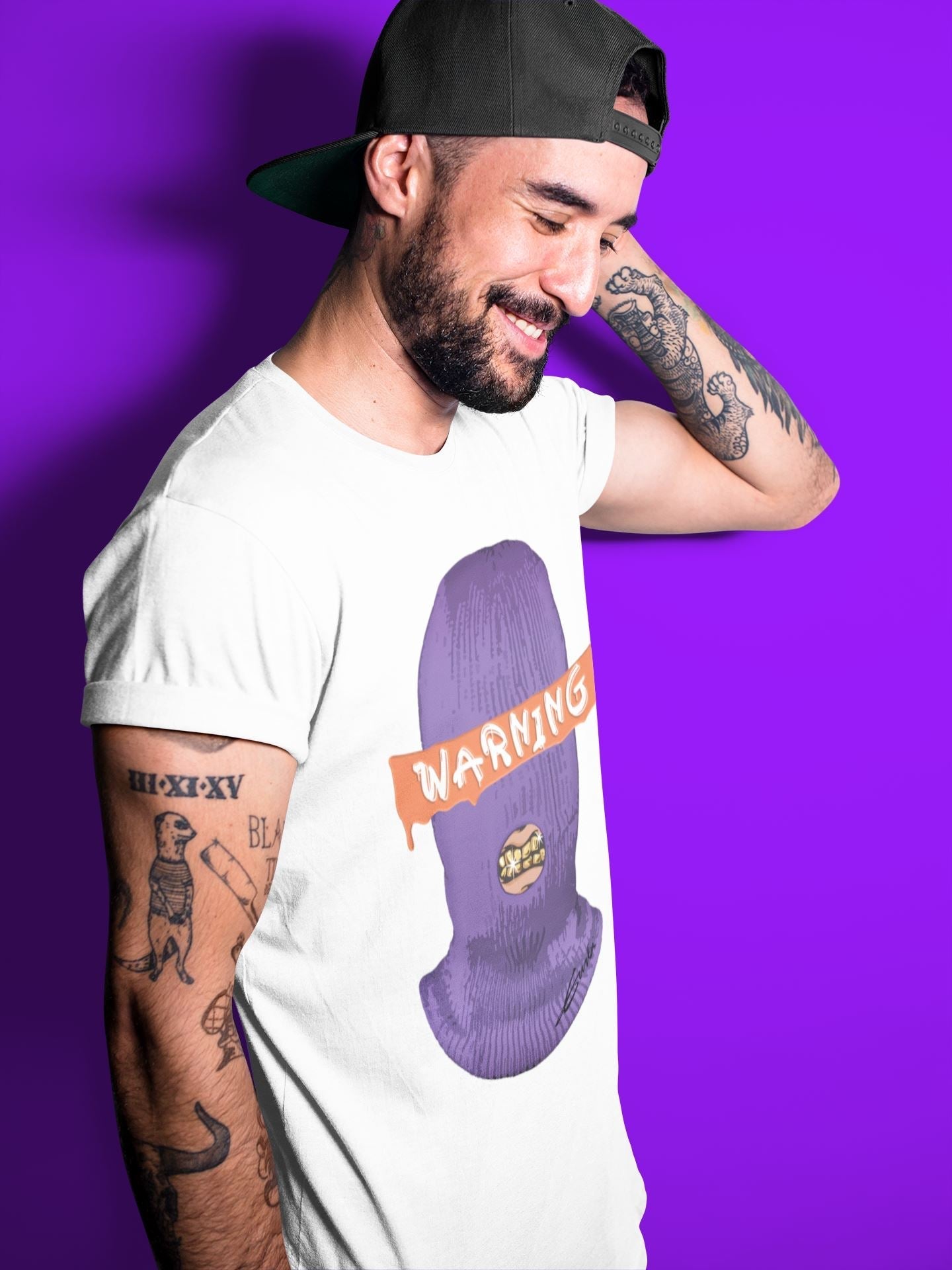 Warning Unisex Tops - Air Jordan 3 Court Purple