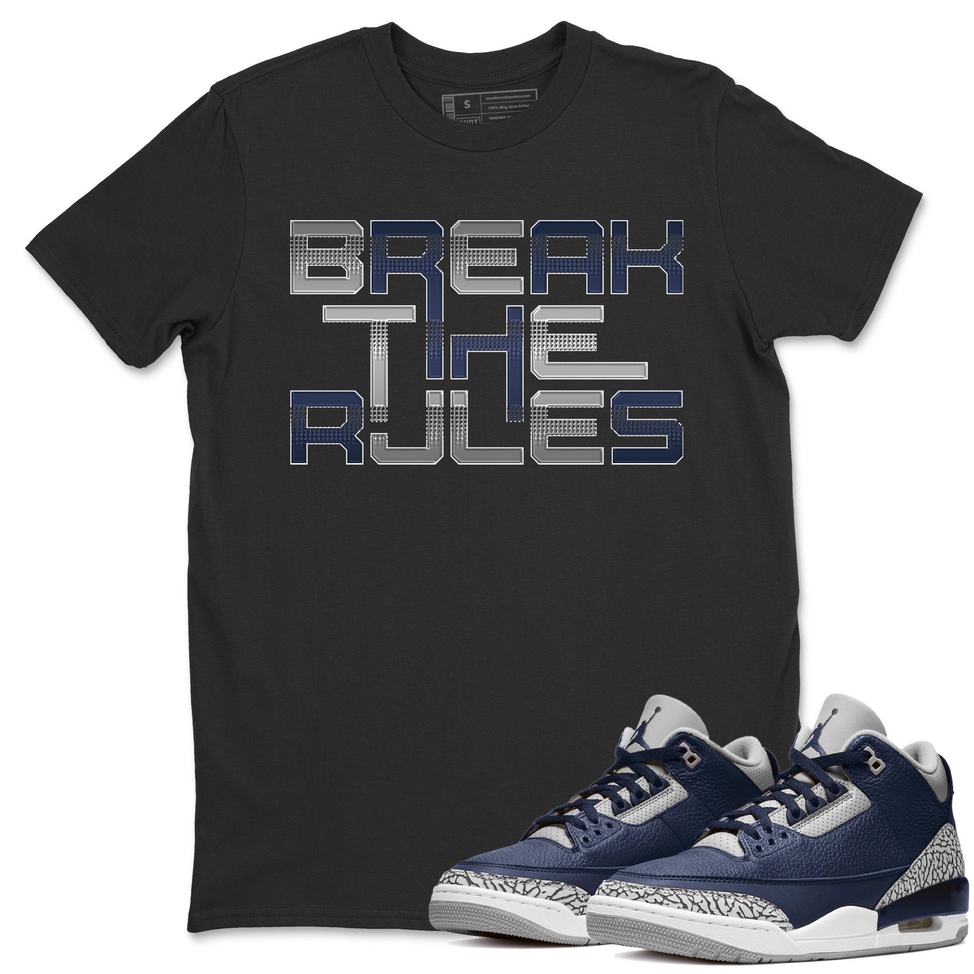 Break The Rules Unisex Tops - Air Jordan 3 Midnight Navy