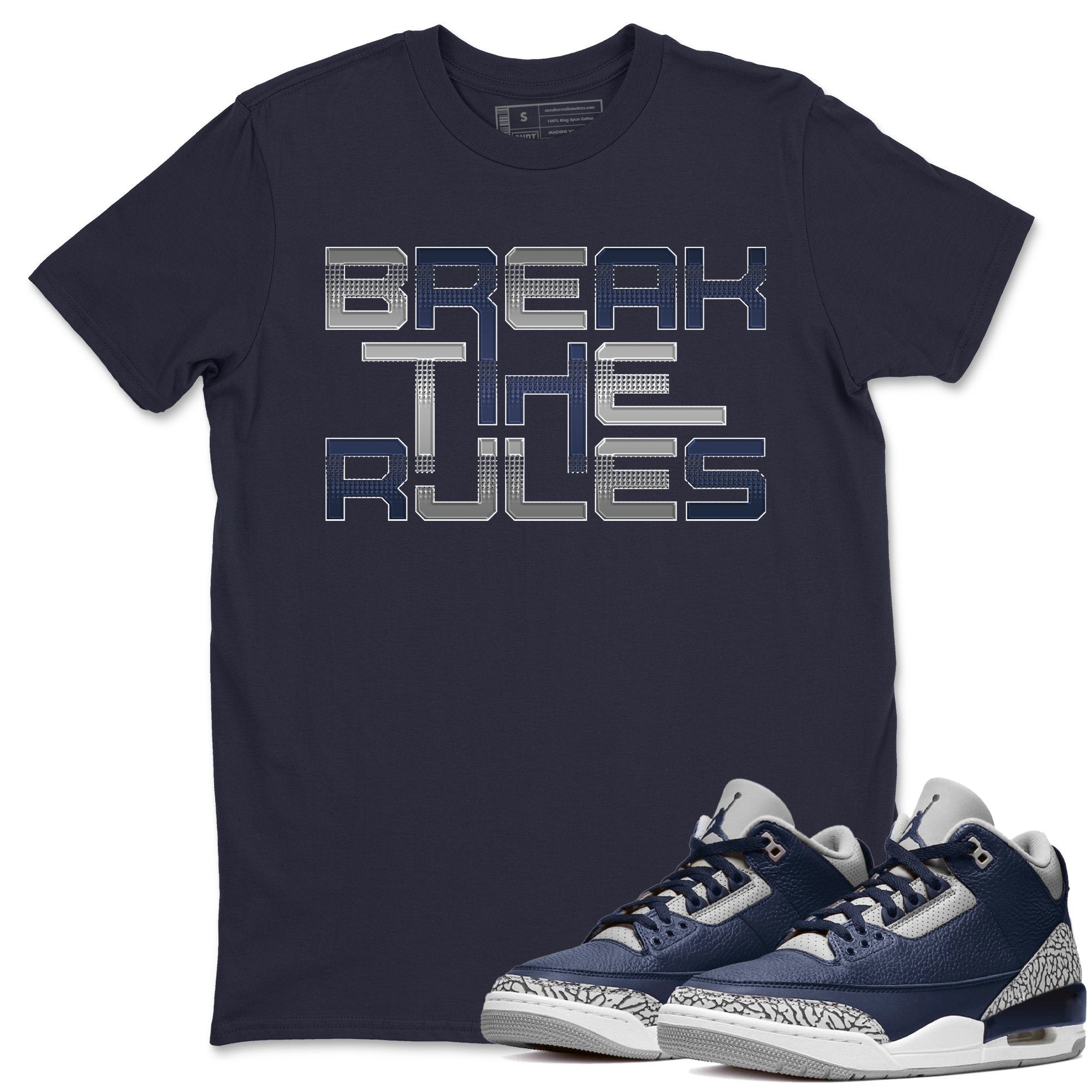 Break The Rules Unisex Tops - Air Jordan 3 Midnight Navy