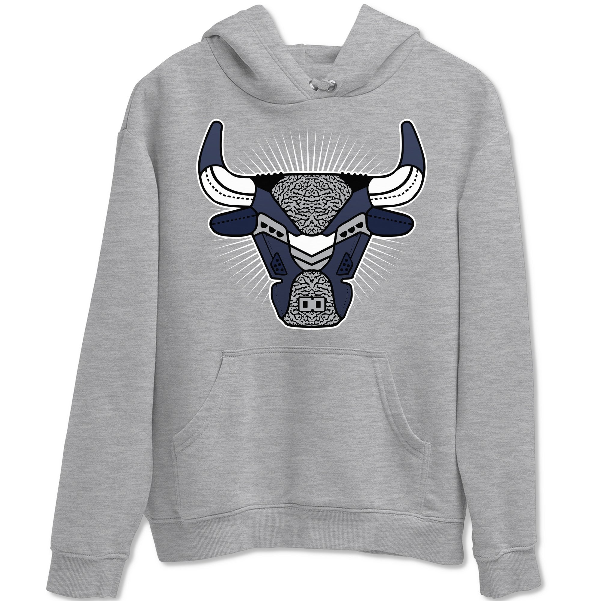 Bull Head Unisex Tops - Air Jordan 3 Midnight Navy