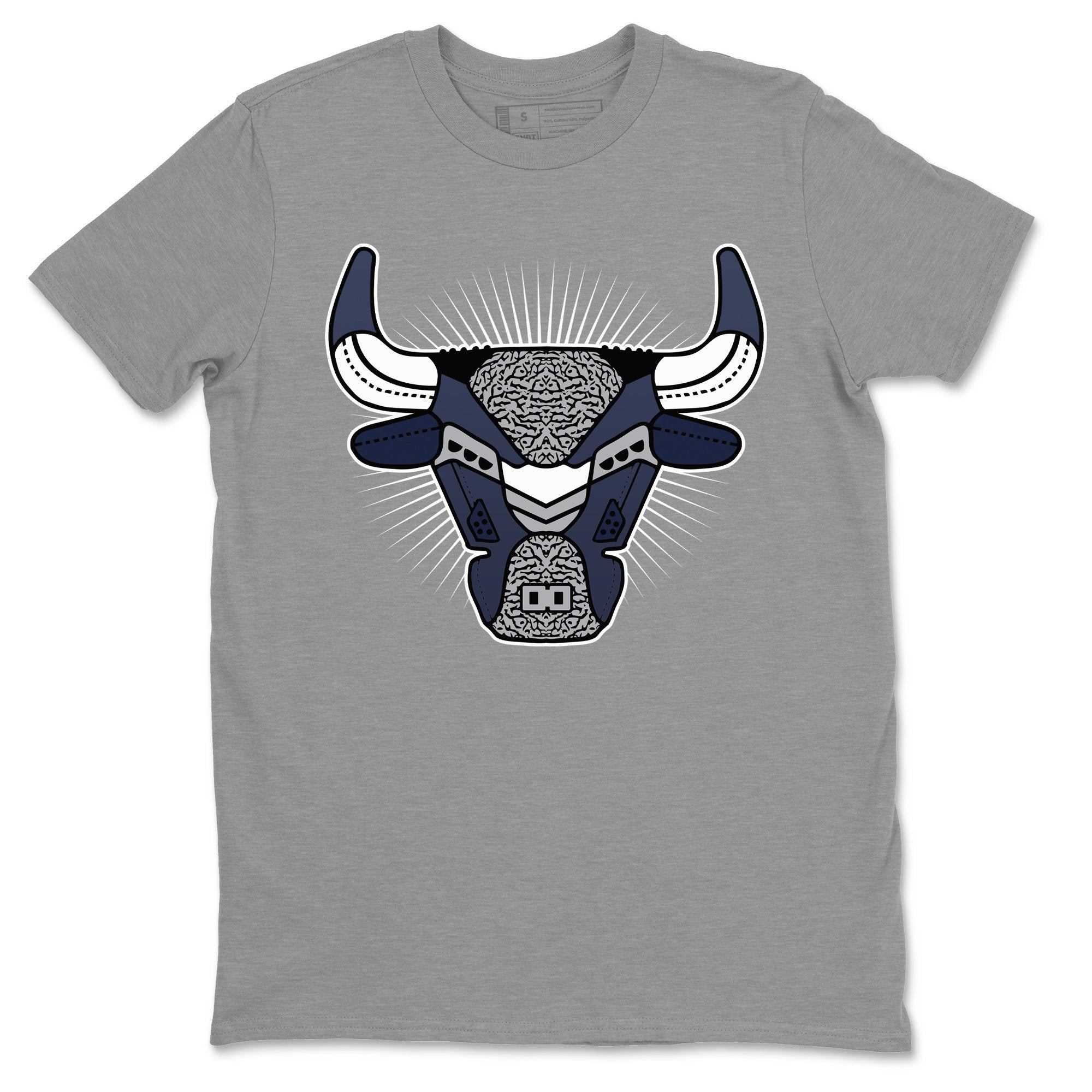 Bull Head Unisex Tops - Air Jordan 3 Midnight Navy