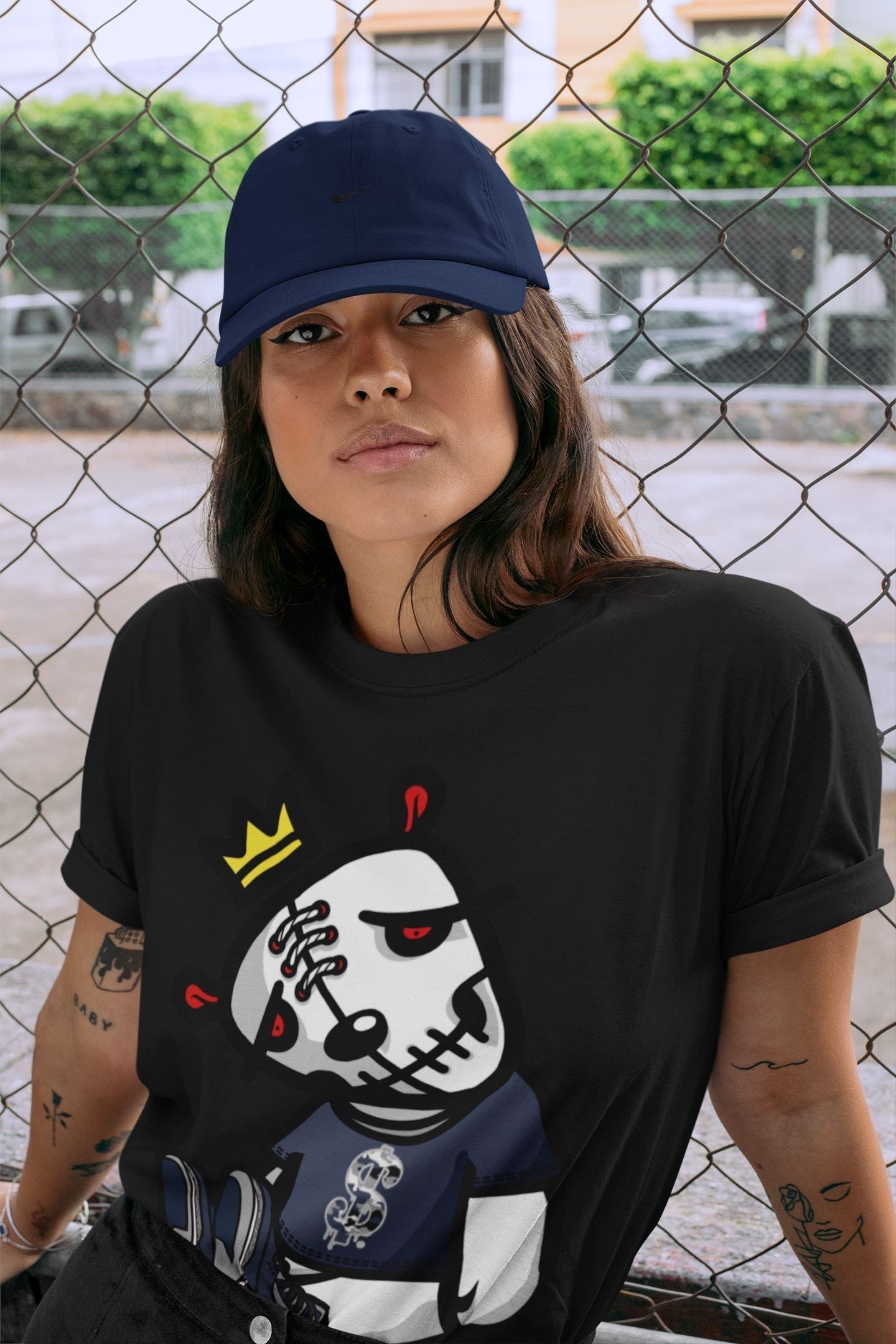 Dead Dolls Unisex Tops - Air Jordan 3 Midnight Navy