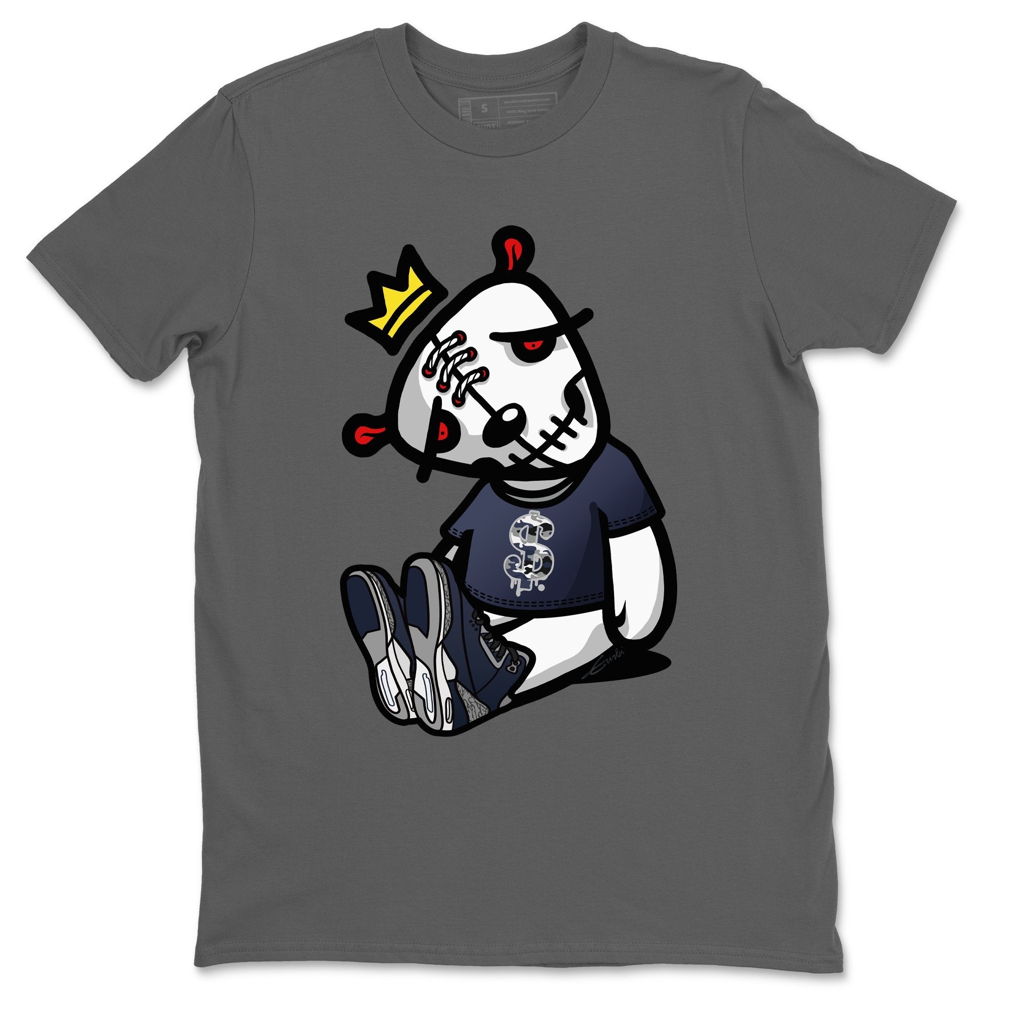 Dead Dolls Unisex Tops - Air Jordan 3 Midnight Navy