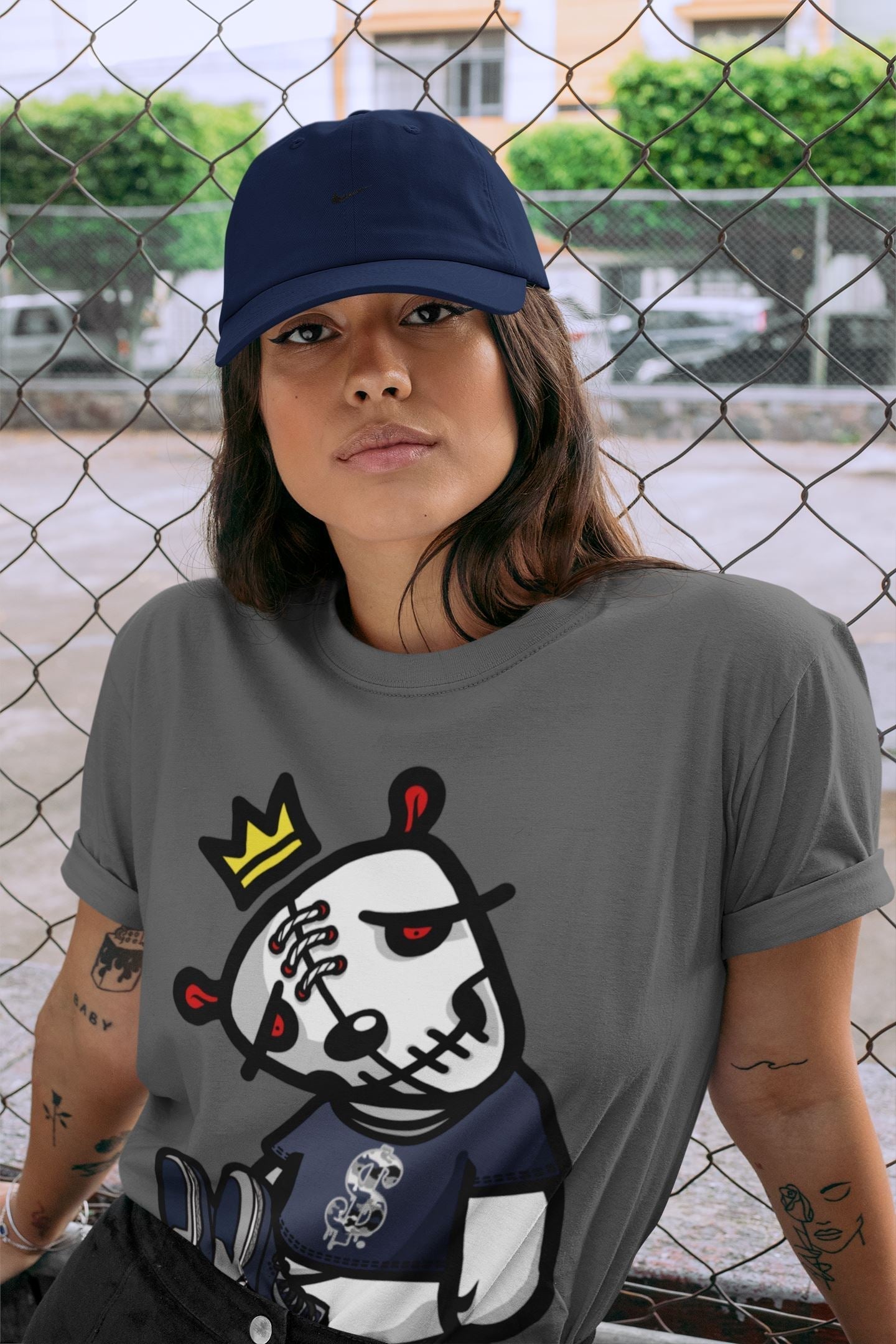 Dead Dolls Unisex Tops - Air Jordan 3 Midnight Navy