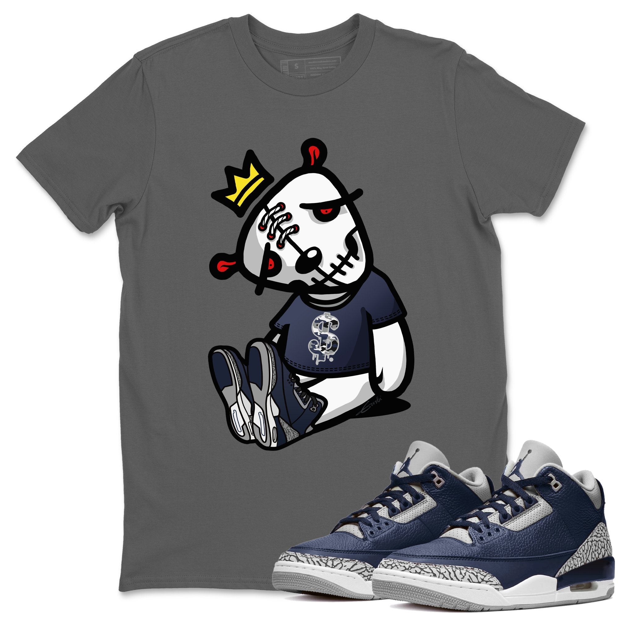 Dead Dolls Unisex Tops - Air Jordan 3 Midnight Navy