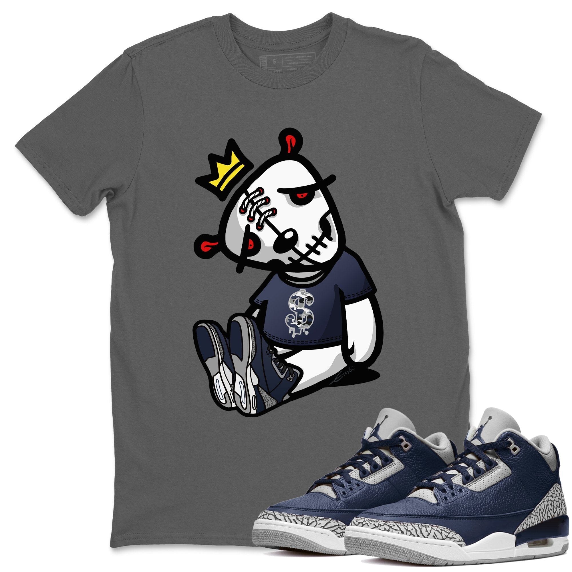 Dead Dolls Unisex Tops - Air Jordan 3 Midnight Navy