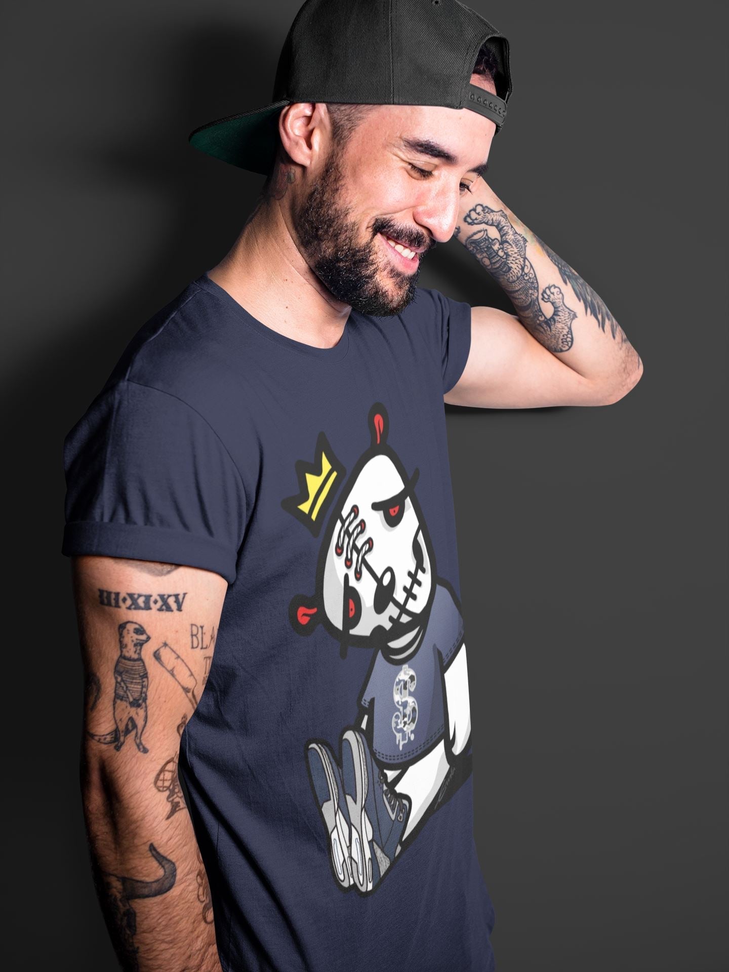 Dead Dolls Unisex Tops - Air Jordan 3 Midnight Navy